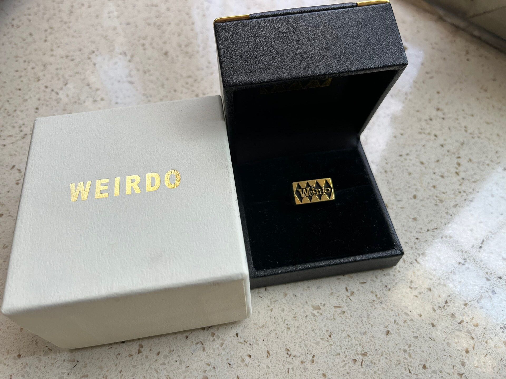 Other Weirdo Slogan Logo Ring Size ONE SIZE - 2 Thumbnail