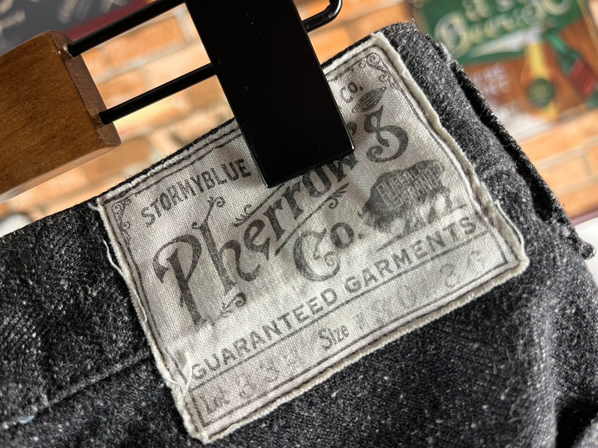 Pherrow's pherrow's Lot 334 Gray Herringbone Trousers Size 30 Size US 30 / EU 46 - 3 Thumbnail