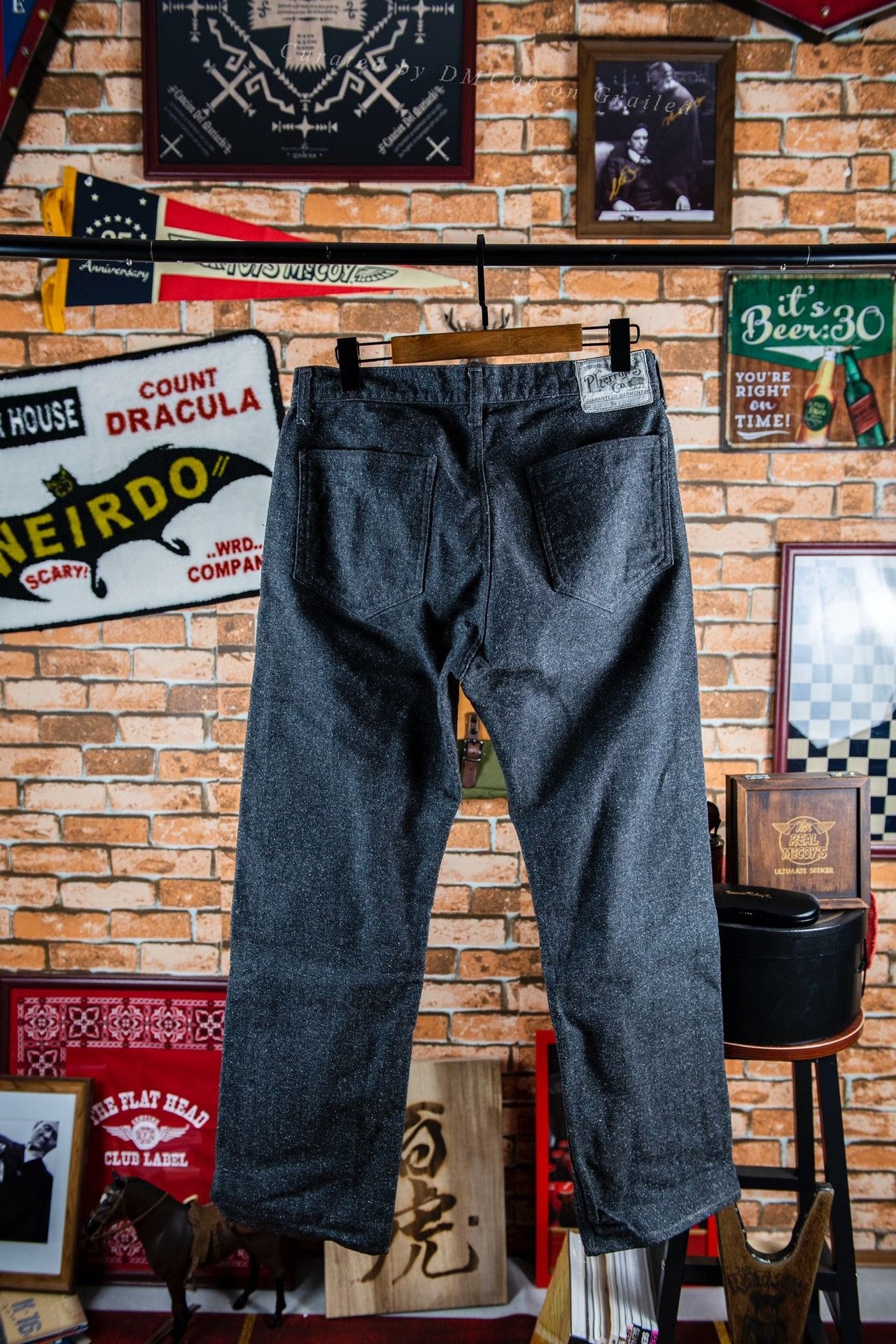 Pherrow's pherrow's Lot 334 Gray Herringbone Trousers Size 30 Size US 30 / EU 46 - 2 Thumbnail