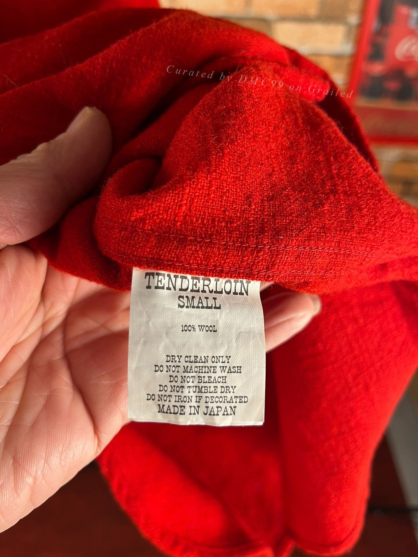 Tenderloin TENDERLOIN Red Wool Shirt Size US S / EU 44-46 / 1 - 6 Thumbnail