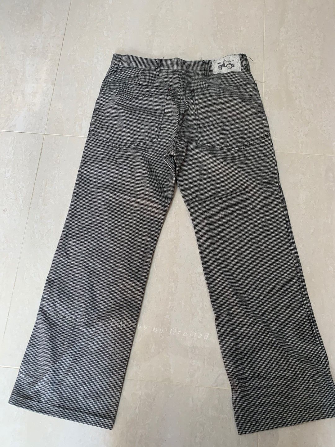 Absurd Weirdo Houndstooth Casual Straight Pants Size US 40 / EU 56 - 2 Thumbnail