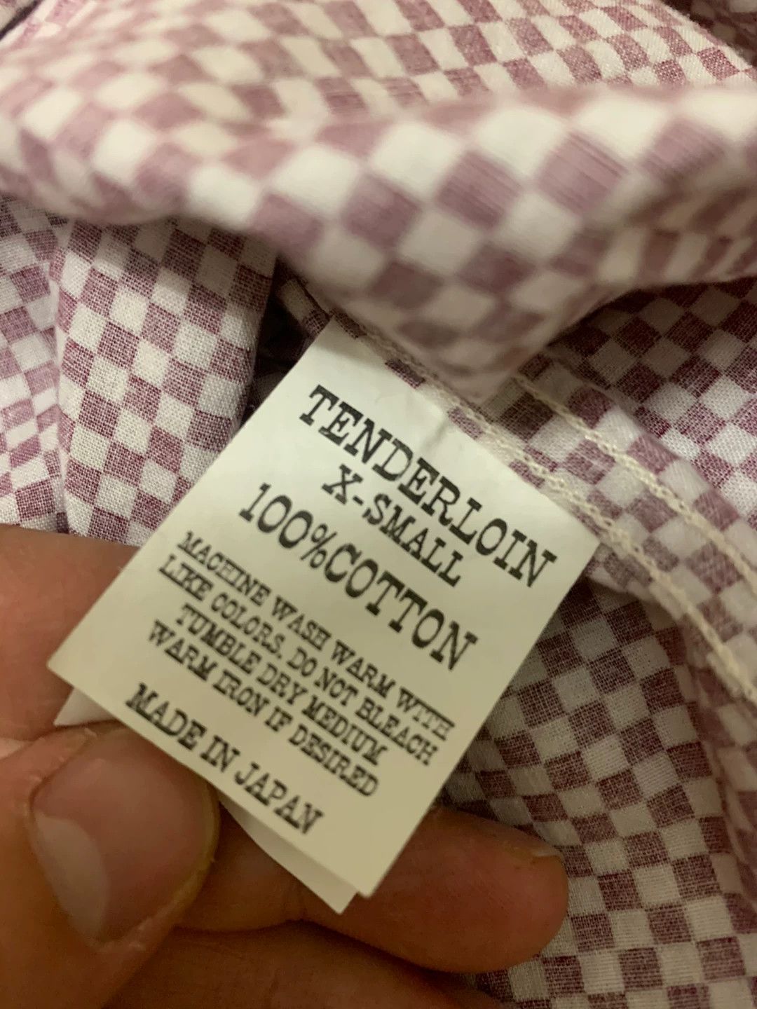 Tenderloin TENDERLOIN K-7 Red White Check Shirt Size US XS / EU 42 / 0 - 5 Thumbnail