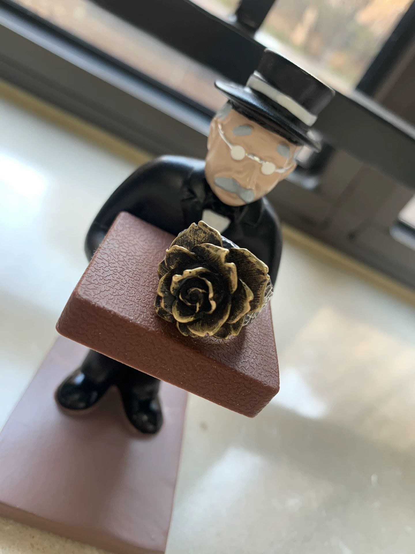 Galvan Galcia Copper Rose Ring Size ONE SIZE - 6 Thumbnail