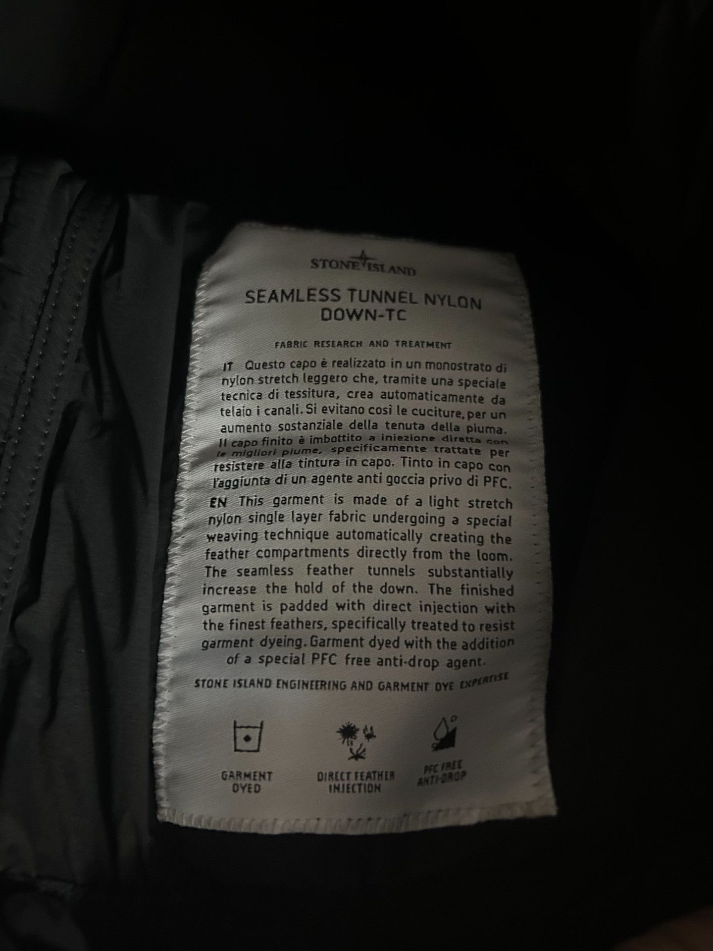 Stone Island Stone Island FW25 Logo Lightweight Nylon Hooded Puffer Size US M / EU 48-50 / 2 - 6 Thumbnail