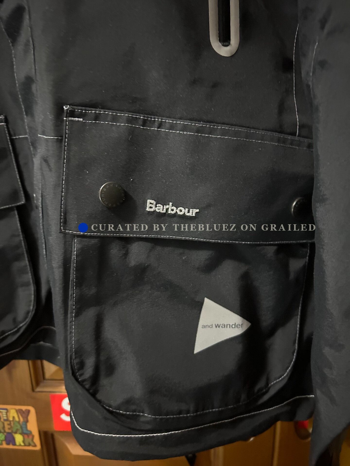 Barbour BARBOUR x and wander FW22 Logo Jacket Size US XL / EU 56 / 4 - 4 Thumbnail