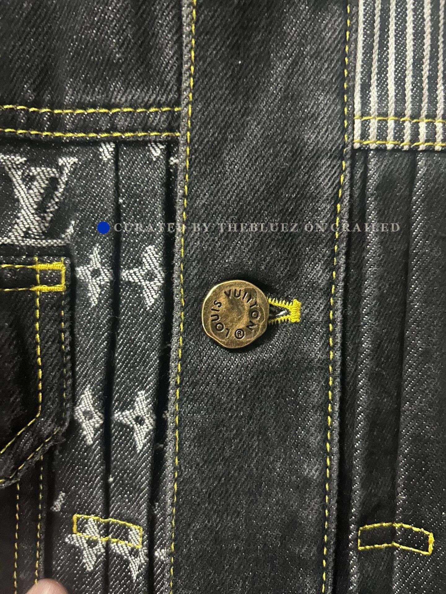 Louis Vuitton Louis Vuitton Nigo Men's Monogram Denim Jacket Size US M / EU 48-50 / 2 - 5 Thumbnail