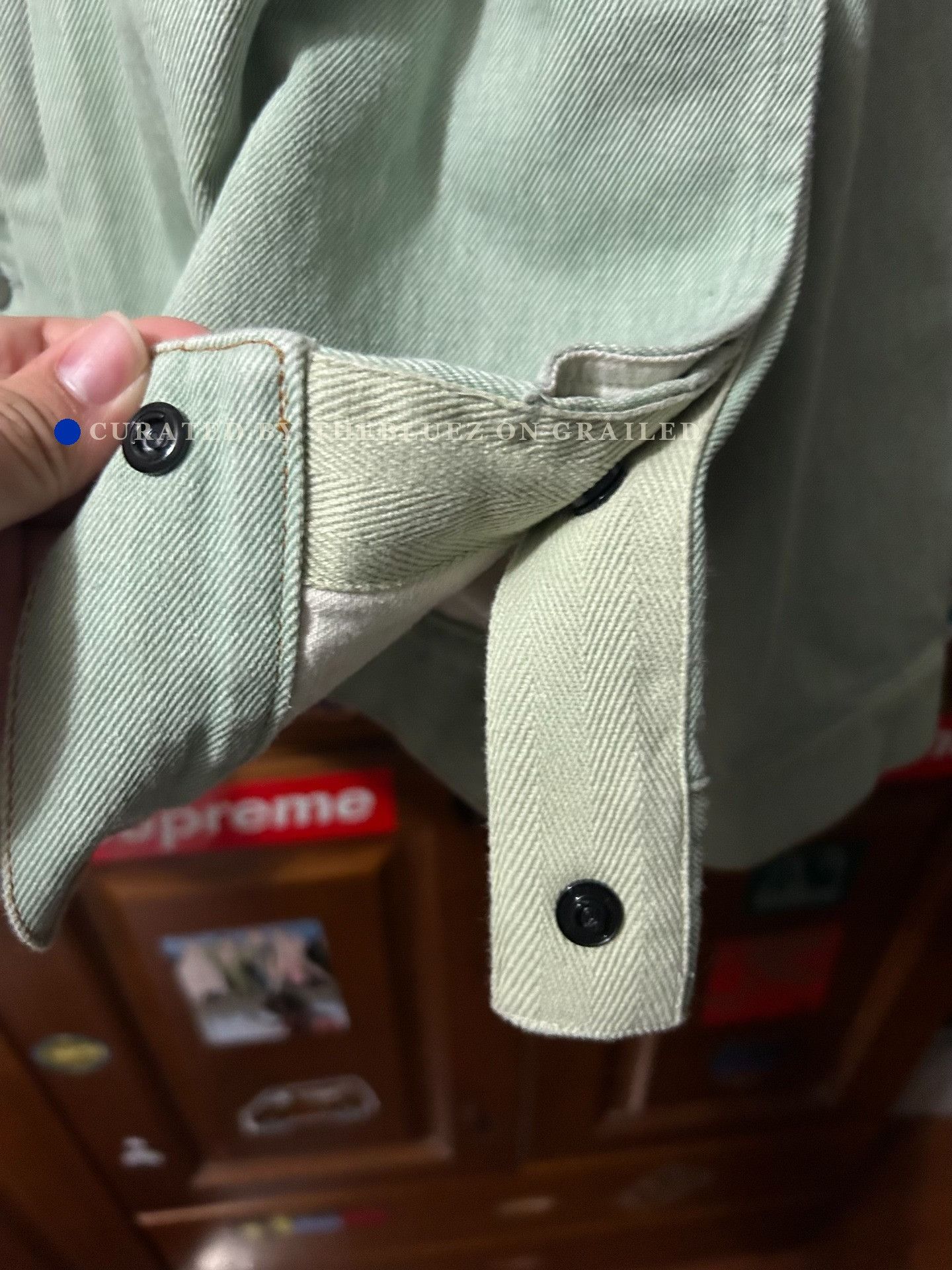 Sacai Sacai Mint Green Denim Shirt Size US L / EU 52-54 / 3 - 6 Thumbnail