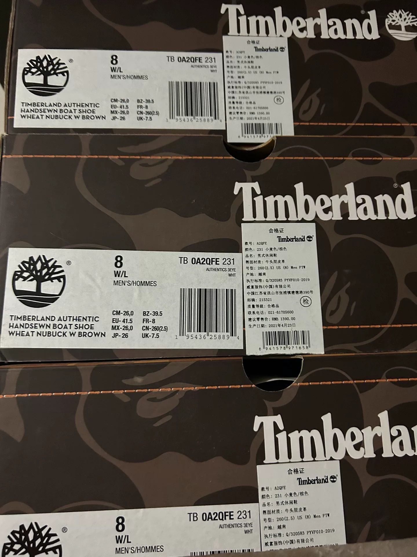 Timberland Timberland Bape Boat Shoes Size 41.5 Size US 8.5 / EU 41-42 - 3 Thumbnail