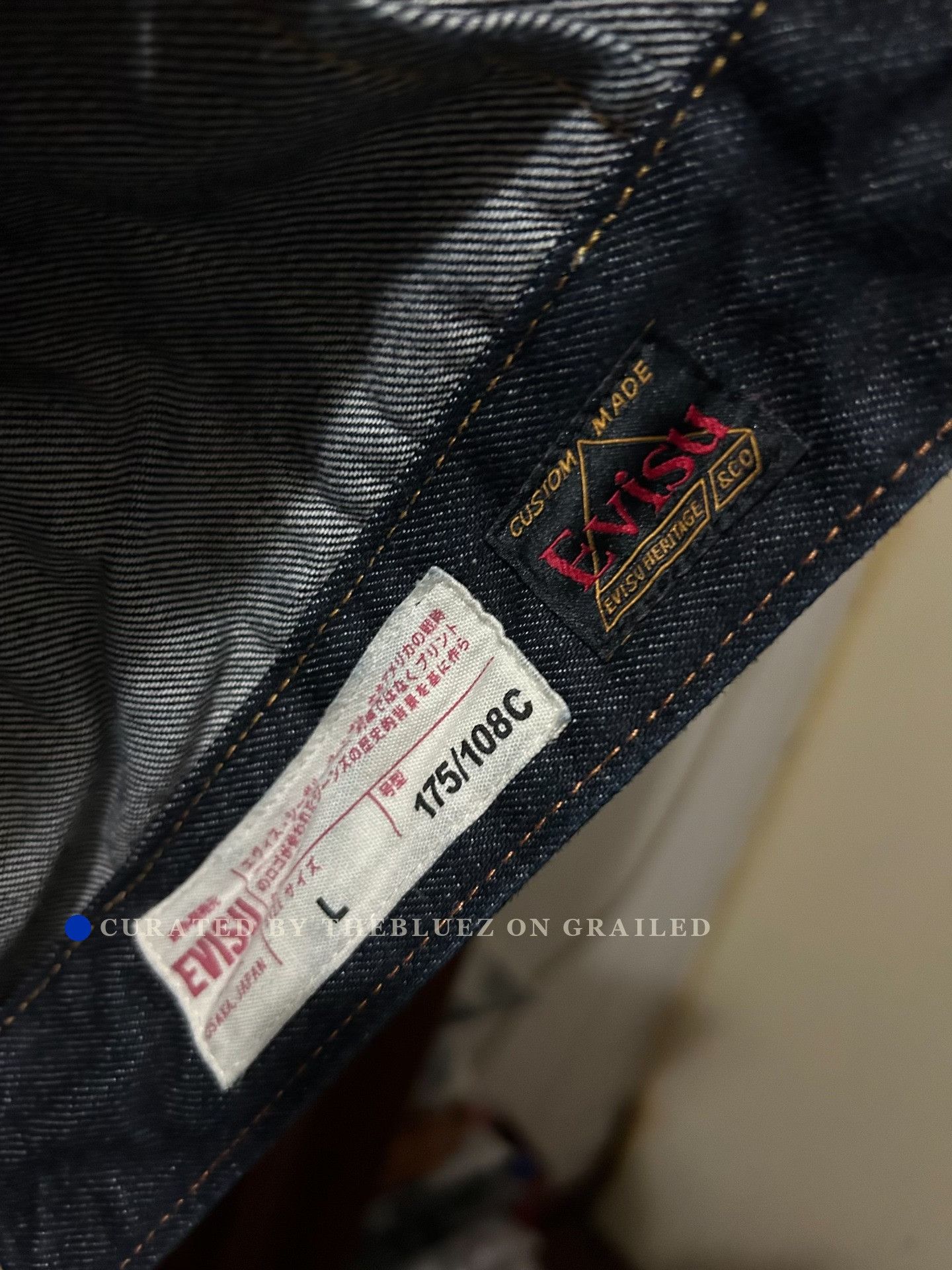 Evisu Evisu Seagull Hooded Denim Jacket Size US L / EU 52-54 / 3 - 7 Thumbnail