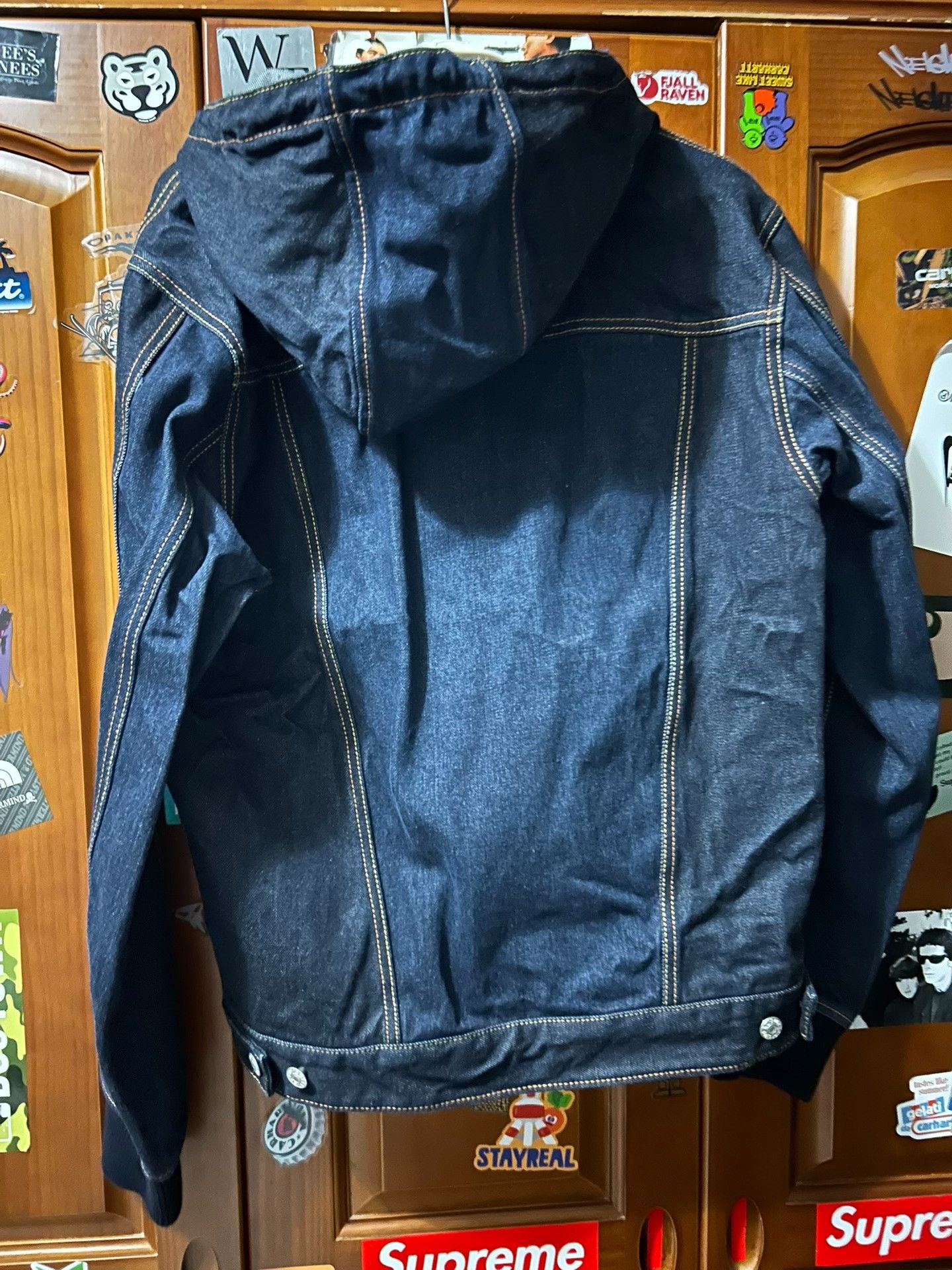 Evisu Evisu Seagull Hooded Denim Jacket Size US L / EU 52-54 / 3 - 2 Thumbnail