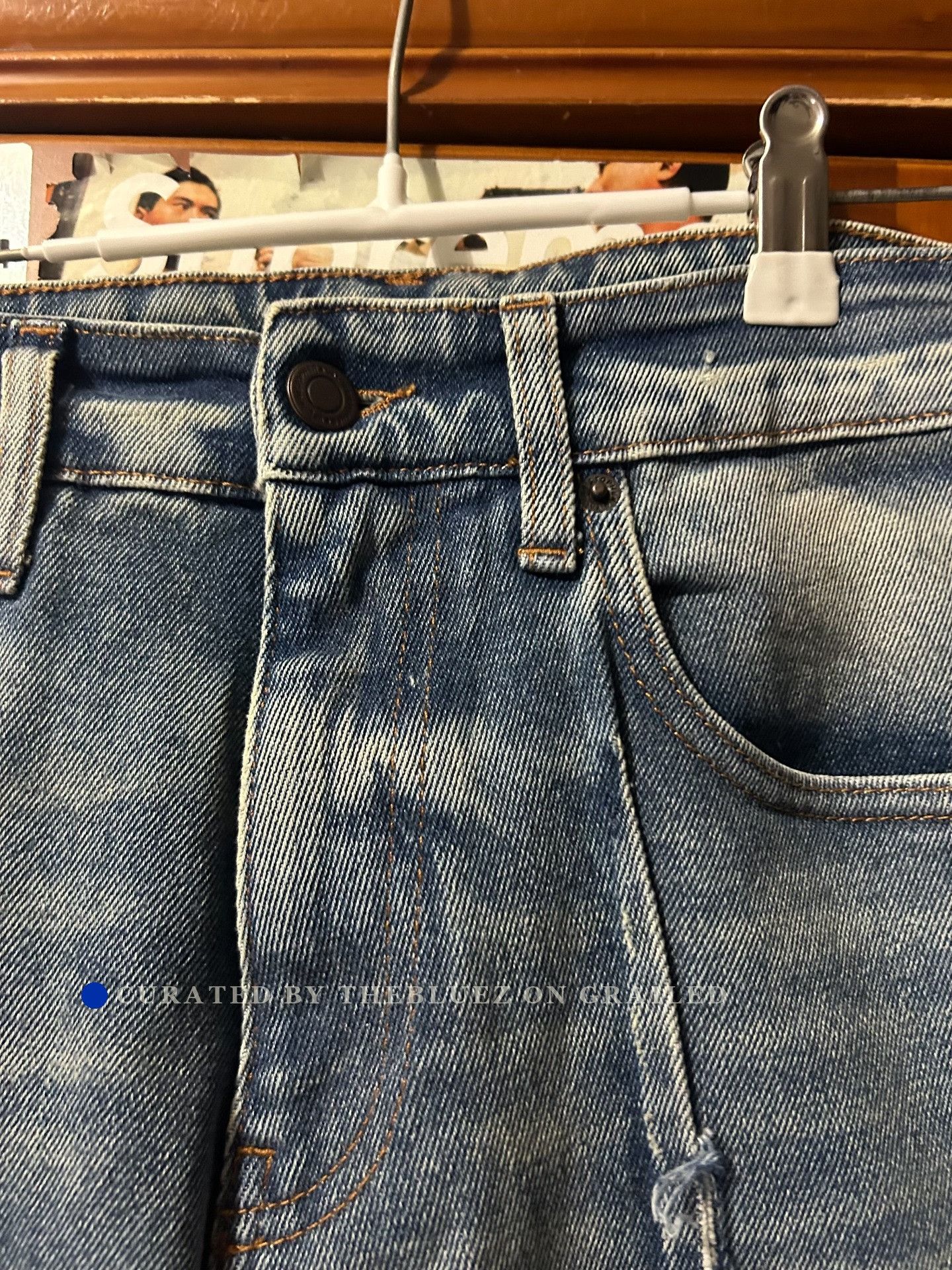 Valstar VAL Men's Frayed Panel Jeans W32 Size US 32 / EU 48 - 3 Thumbnail