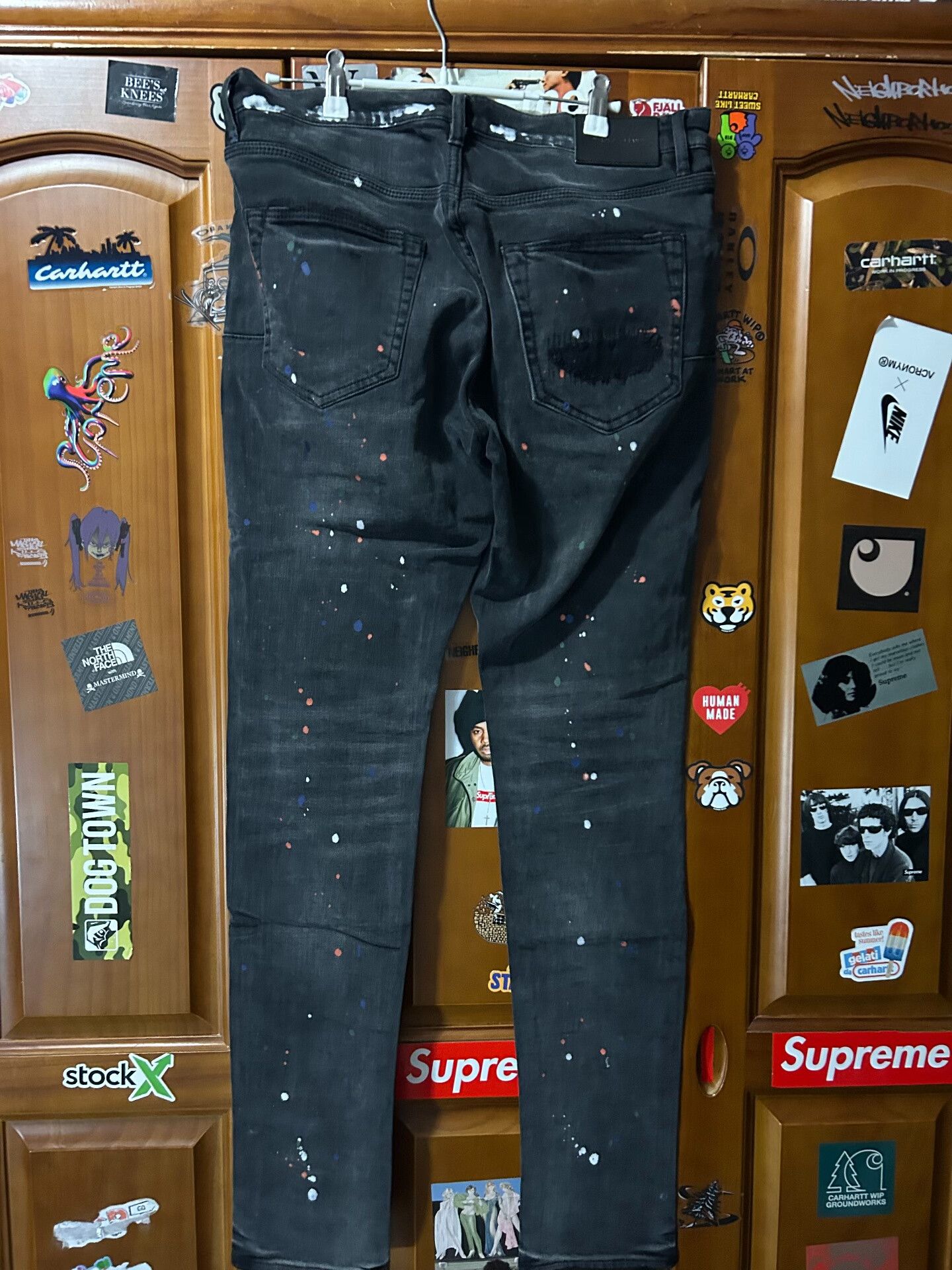 Purple Brand Purple Washed Graffiti Jeans Size 32 Size US 32 / EU 48 - 2 Thumbnail