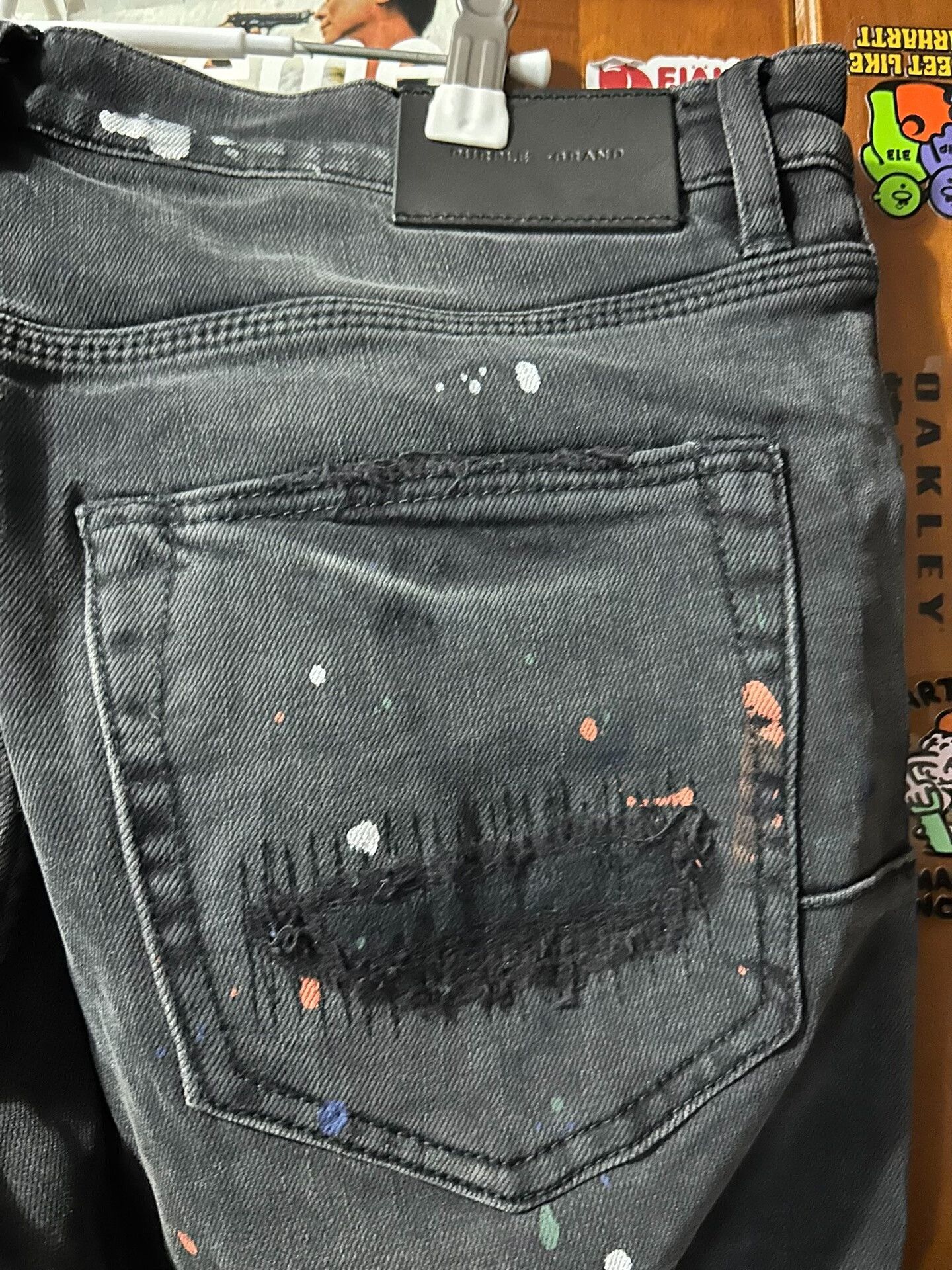 Purple Brand Purple Washed Graffiti Jeans Size 32 Size US 32 / EU 48 - 4 Thumbnail