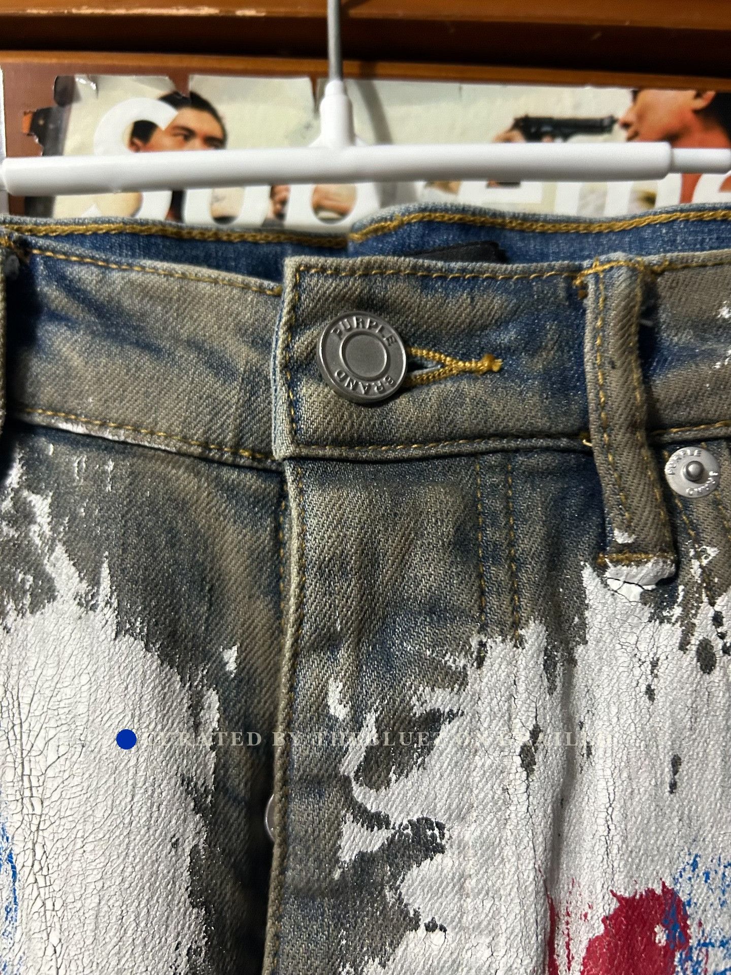Purple Brand Purple Brand Washed Graffiti Jeans 32 Size US 32 / EU 48 - 3 Thumbnail