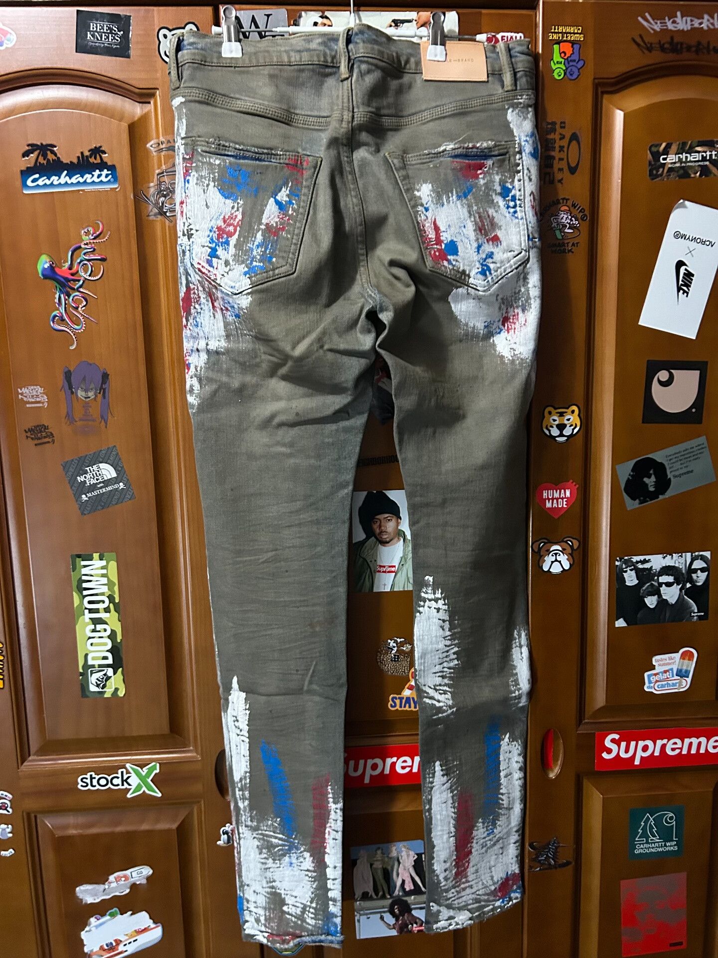 Purple Brand Purple Brand Washed Graffiti Jeans 32 Size US 32 / EU 48 - 2 Thumbnail