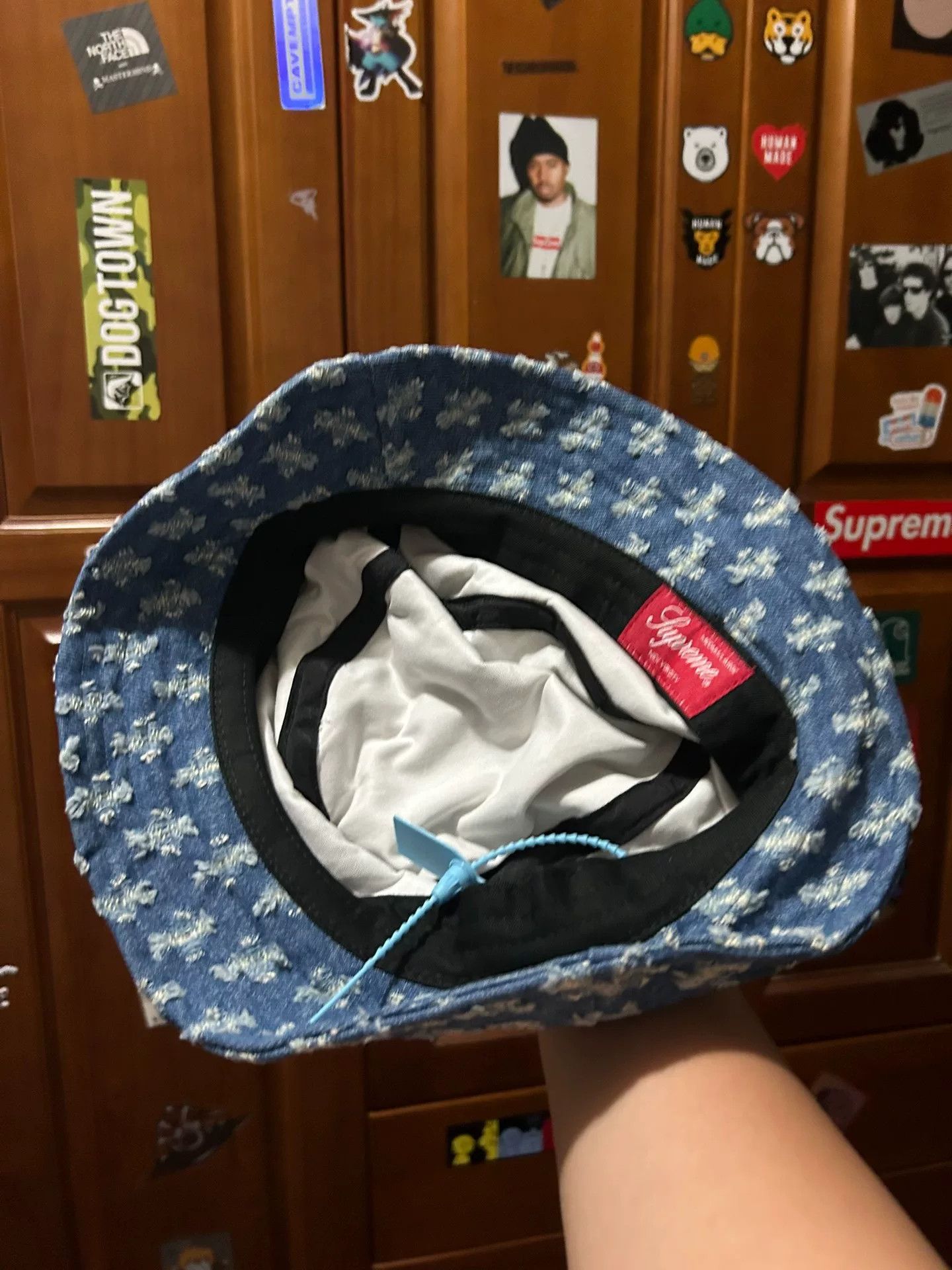Supreme Supreme SS20 Hole Punch Denim Crusher Hat Size ONE SIZE - 2 Thumbnail