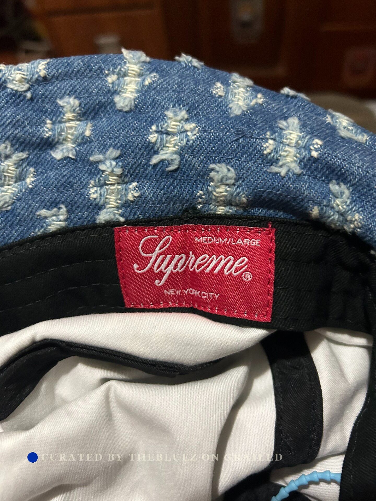 Supreme Supreme SS20 Hole Punch Denim Crusher Hat Size ONE SIZE - 3 Thumbnail