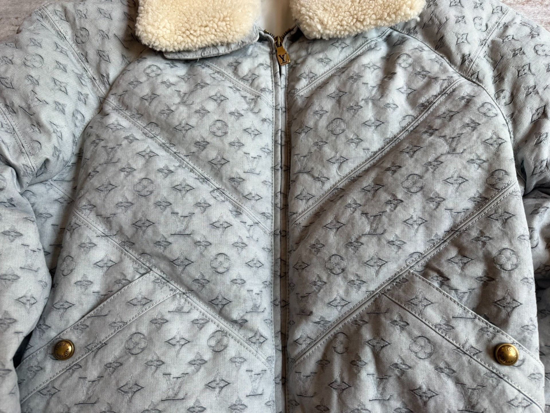 Louis Vuitton Louis Vuitton Jacquard Puffer Blouson Size US L / EU 52-54 / 3 - 2 Thumbnail