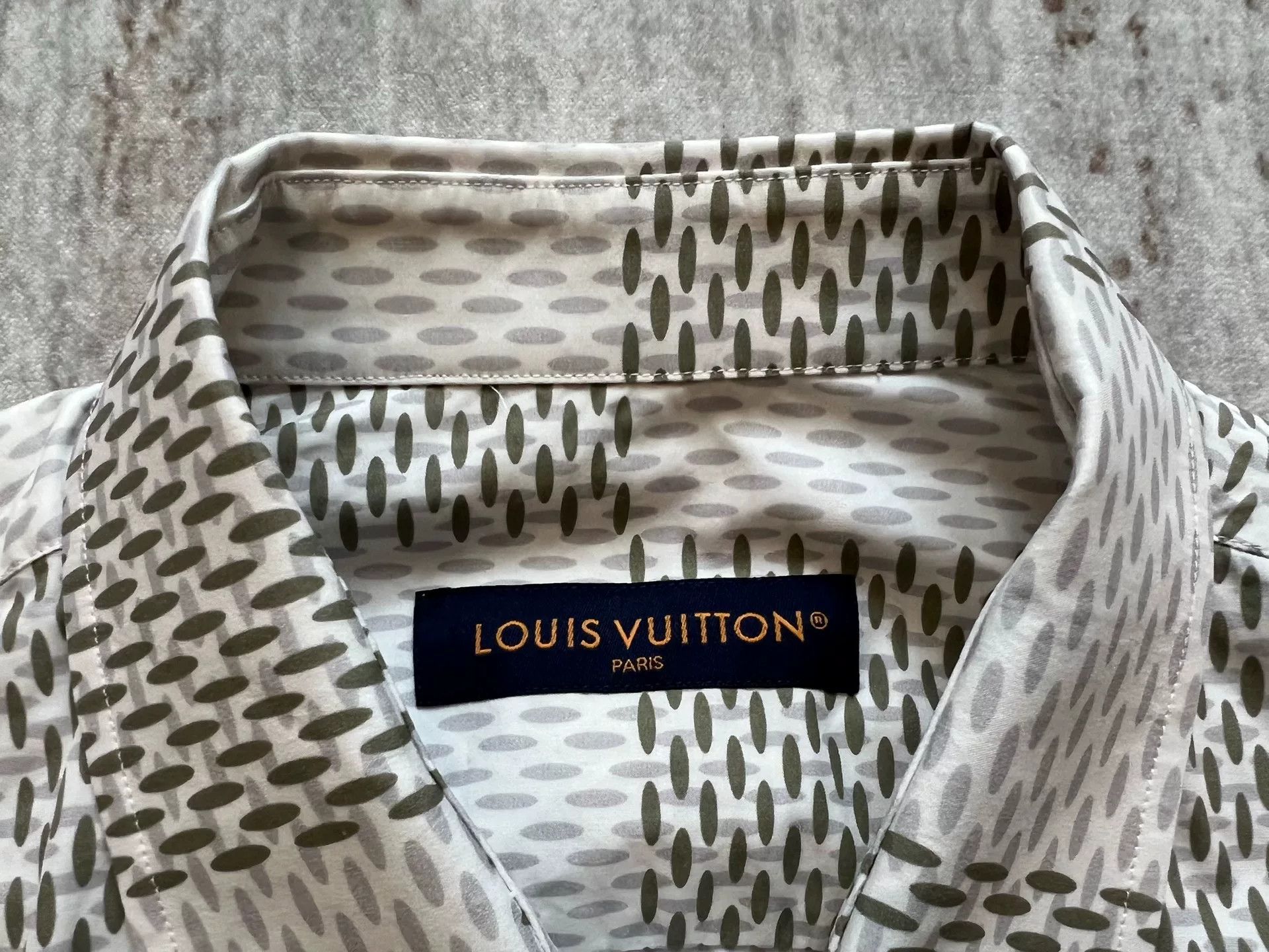 Louis Vuitton Louis Vuitton 2024 White Checkerboard Print Shirt Size US XXL / EU 58 / 5 - 5 Thumbnail