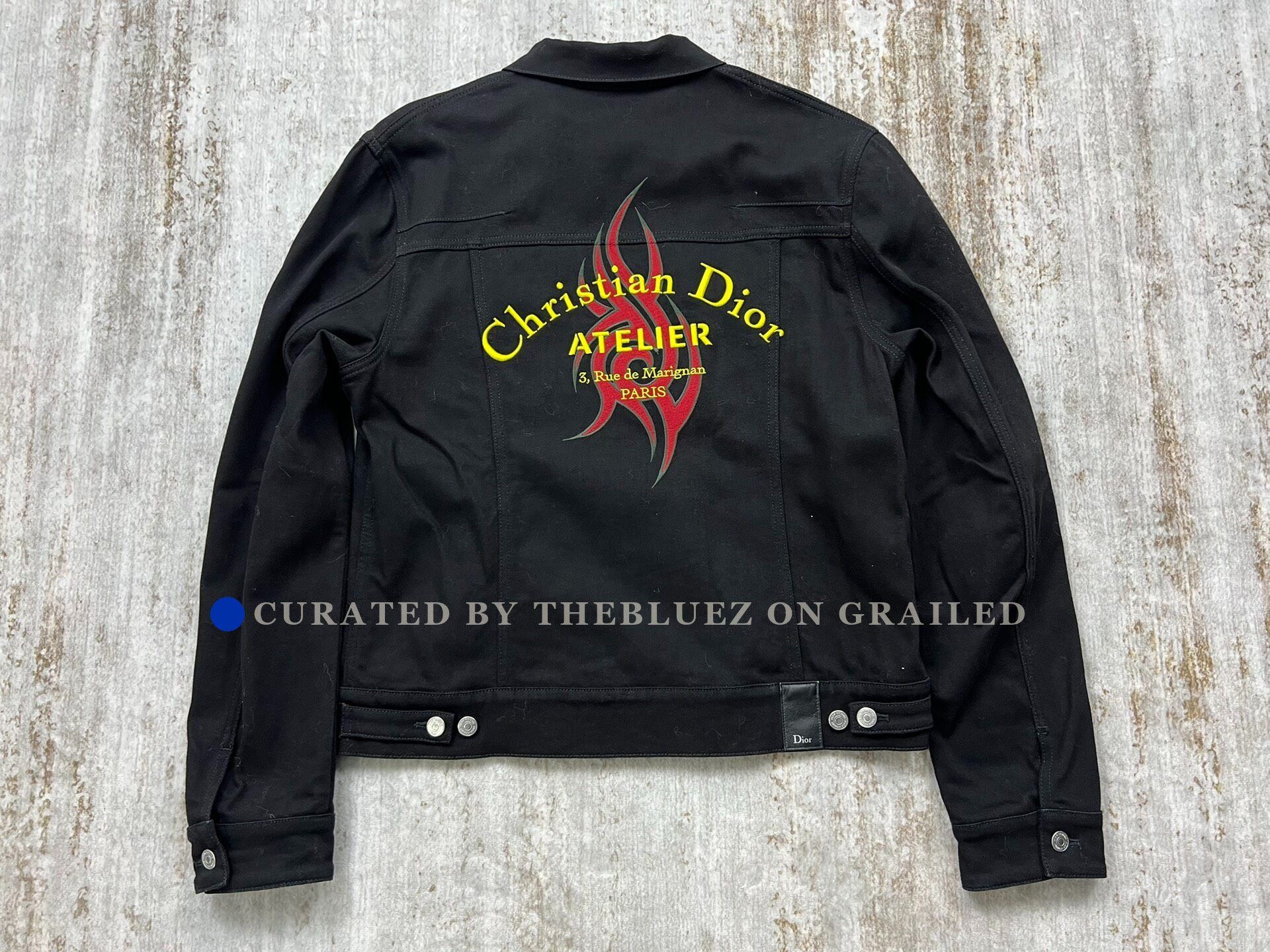 Dior Dior Flame Slogan Embroidered Zip Jacket Size US L / EU 52-54 / 3 - 3 Thumbnail