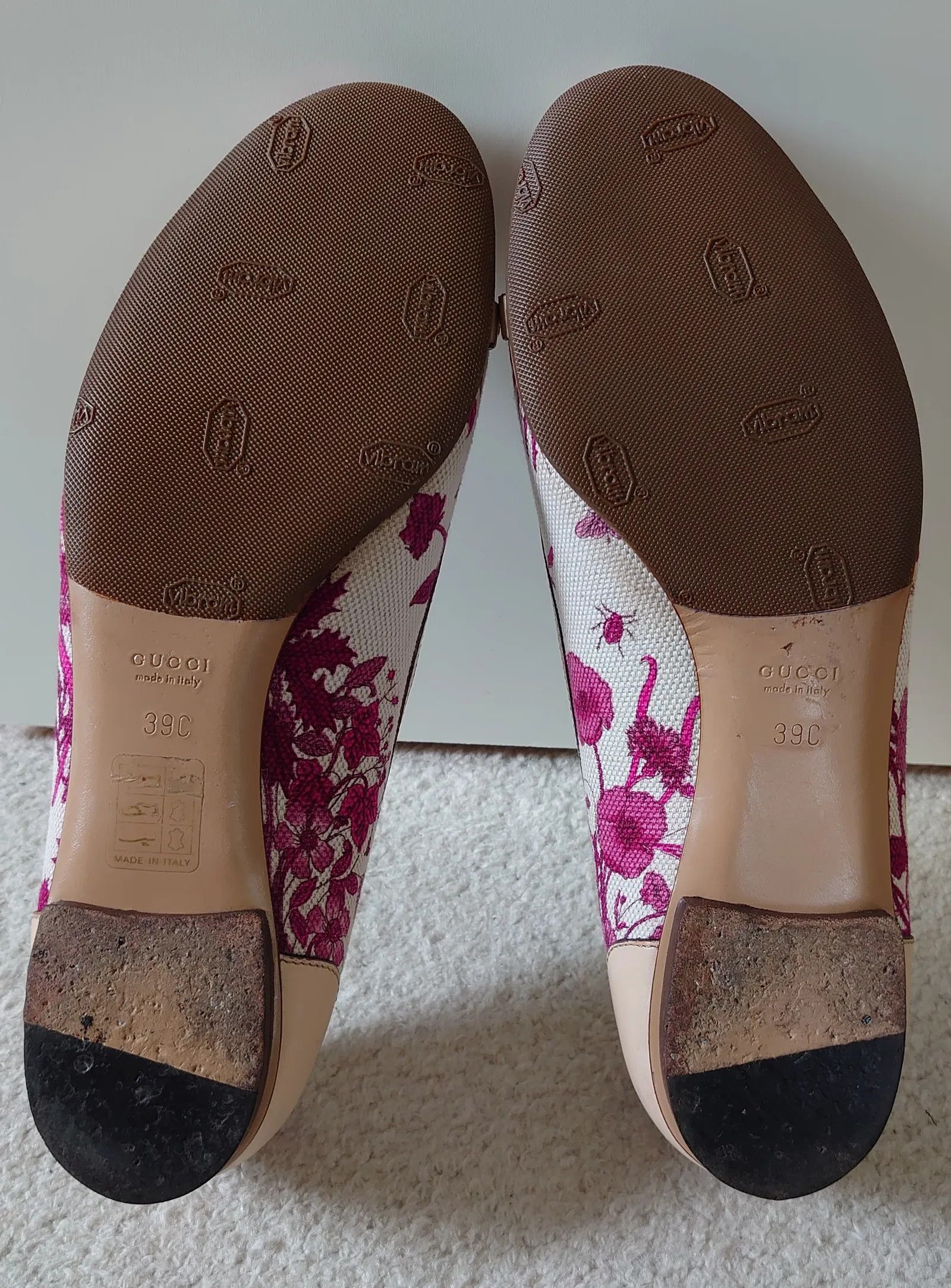 Gucci Gucci Floral Canvas Horsebit Bamboo Ballerinas Ballet Flats Size US 9 / IT 39 - 3 Thumbnail