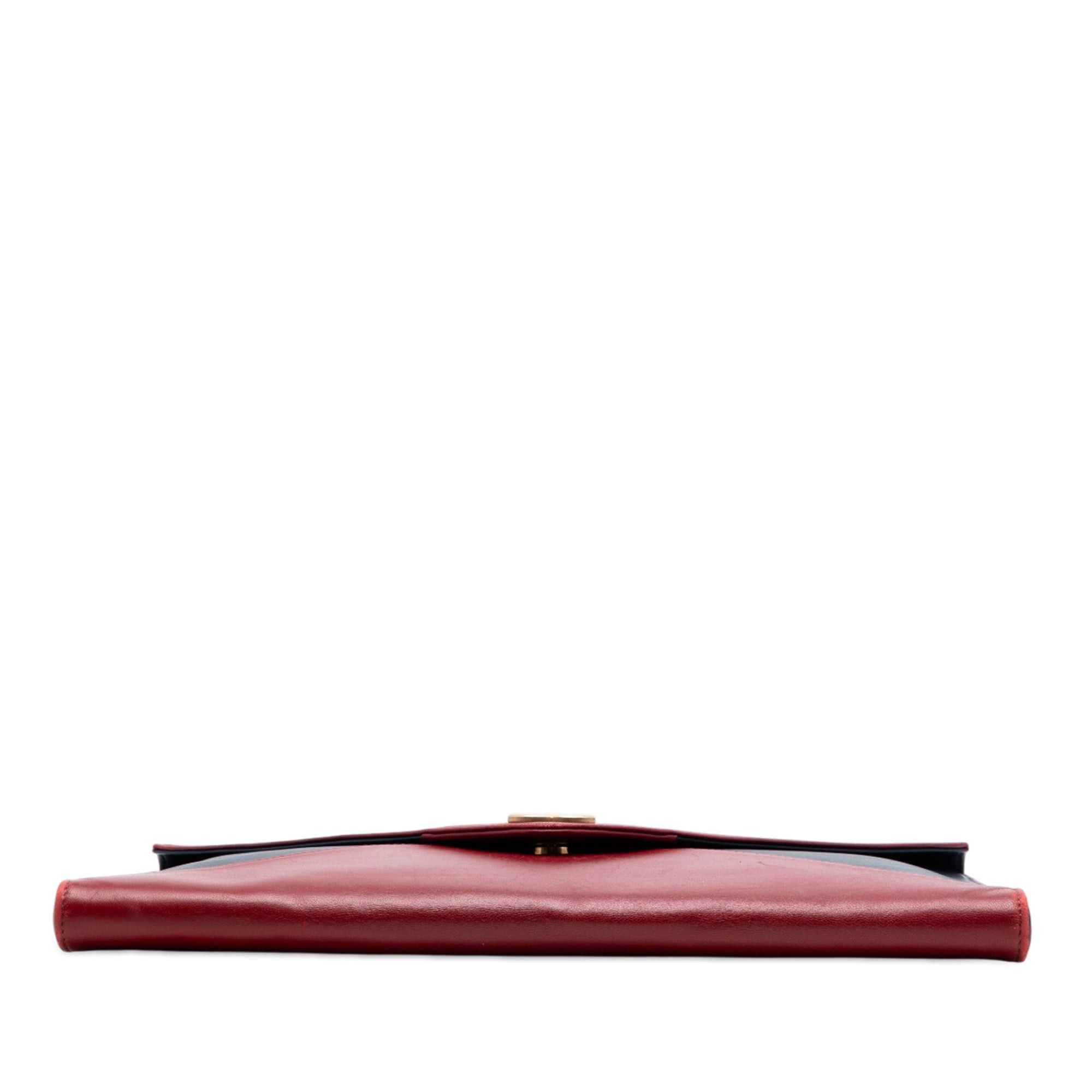 Chanel Large Bicolor Lambskin Envelope Clutch Size ONE SIZE - 3 Thumbnail