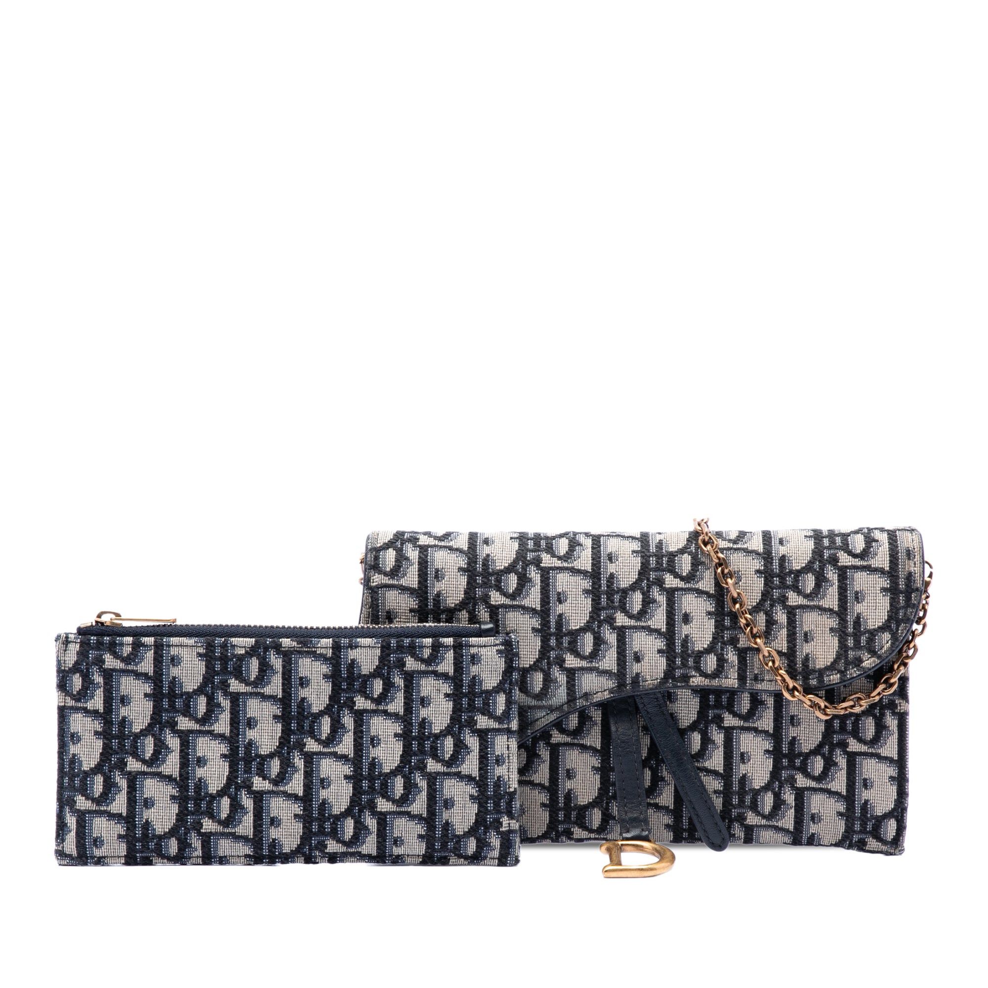Dior Oblique Canvas Saddle Wallet On Chain Size ONE SIZE - 7 Thumbnail