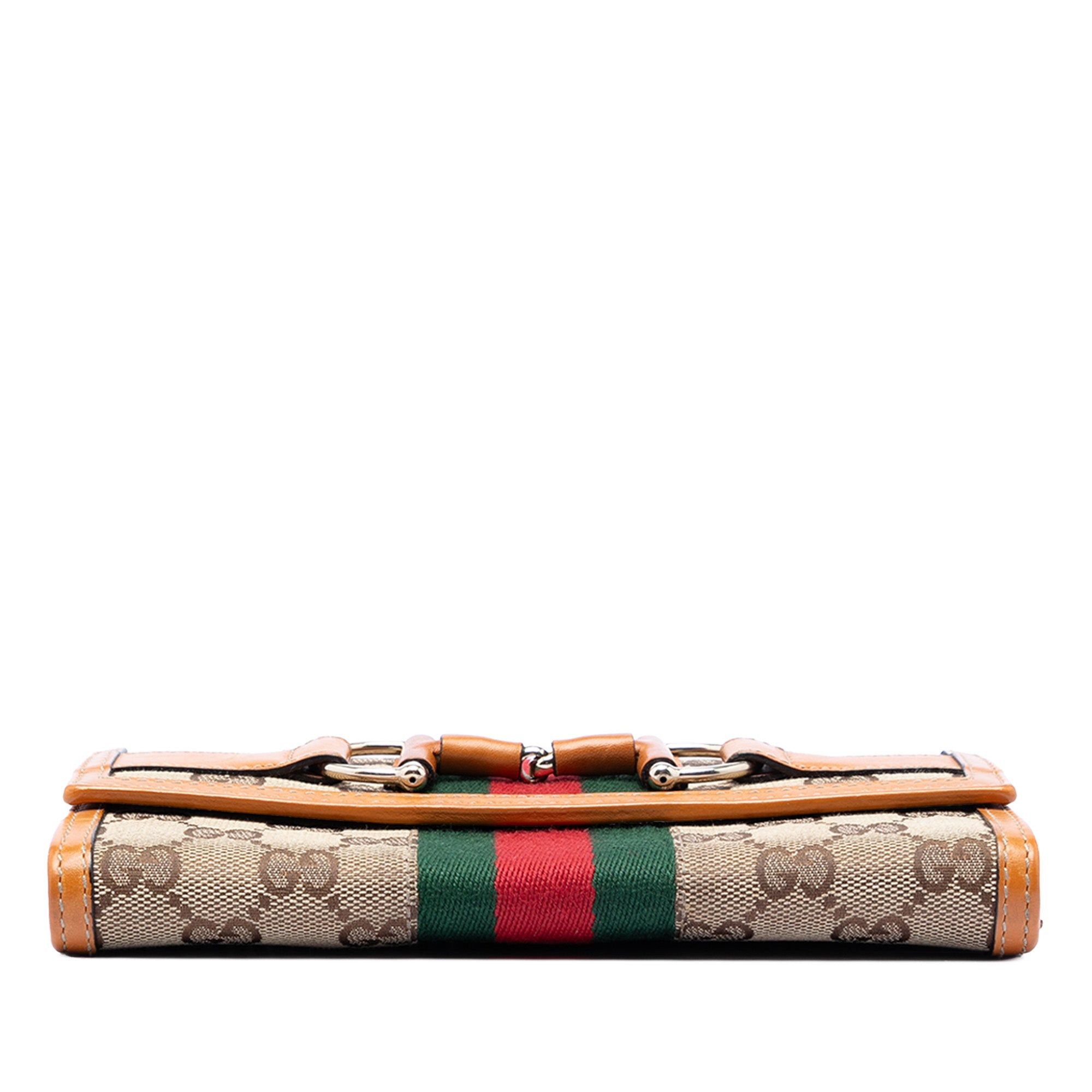Gucci GG Canvas Web Horsebit Wallet on Chain Size ONE SIZE - 3 Thumbnail
