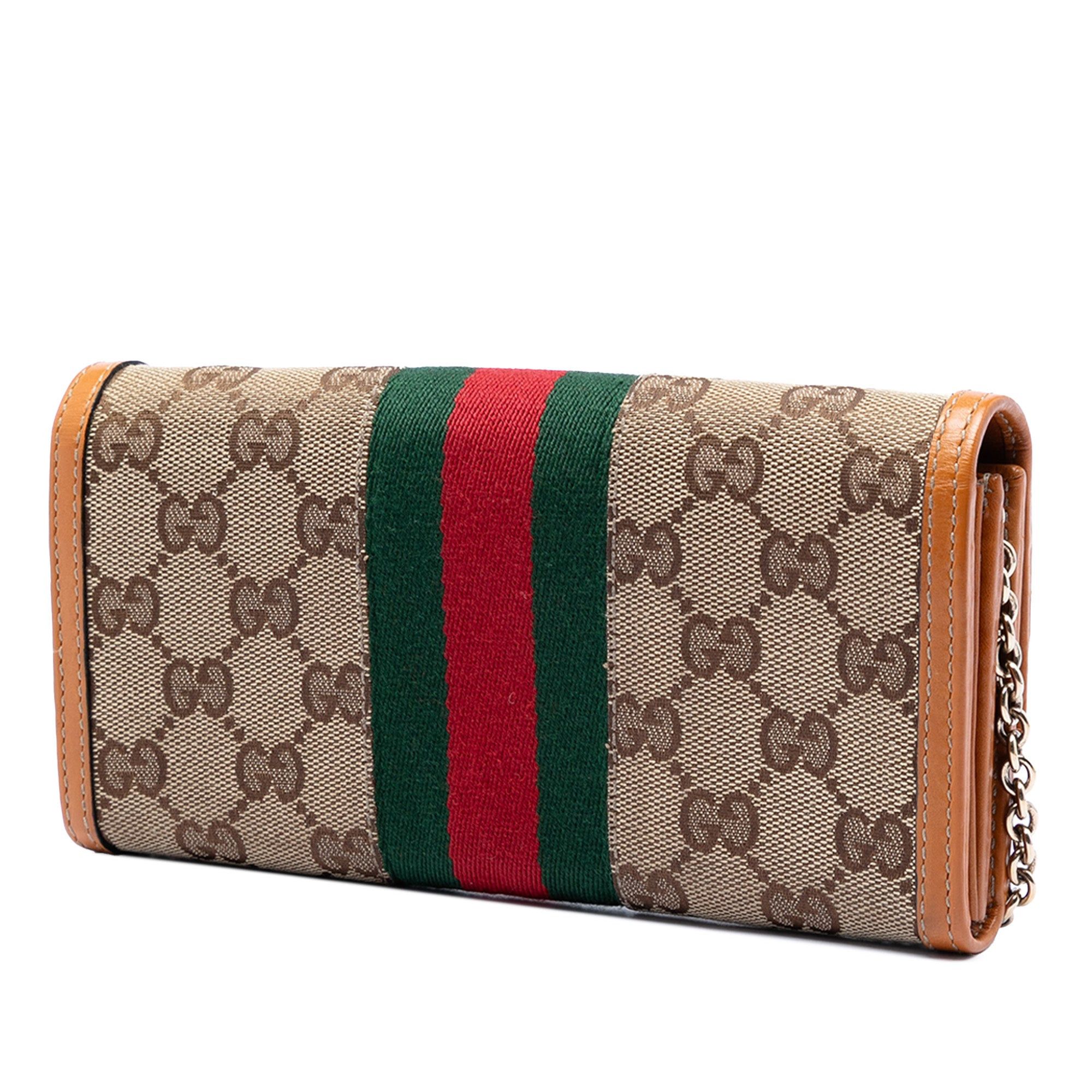Gucci GG Canvas Web Horsebit Wallet on Chain Size ONE SIZE - 2 Thumbnail