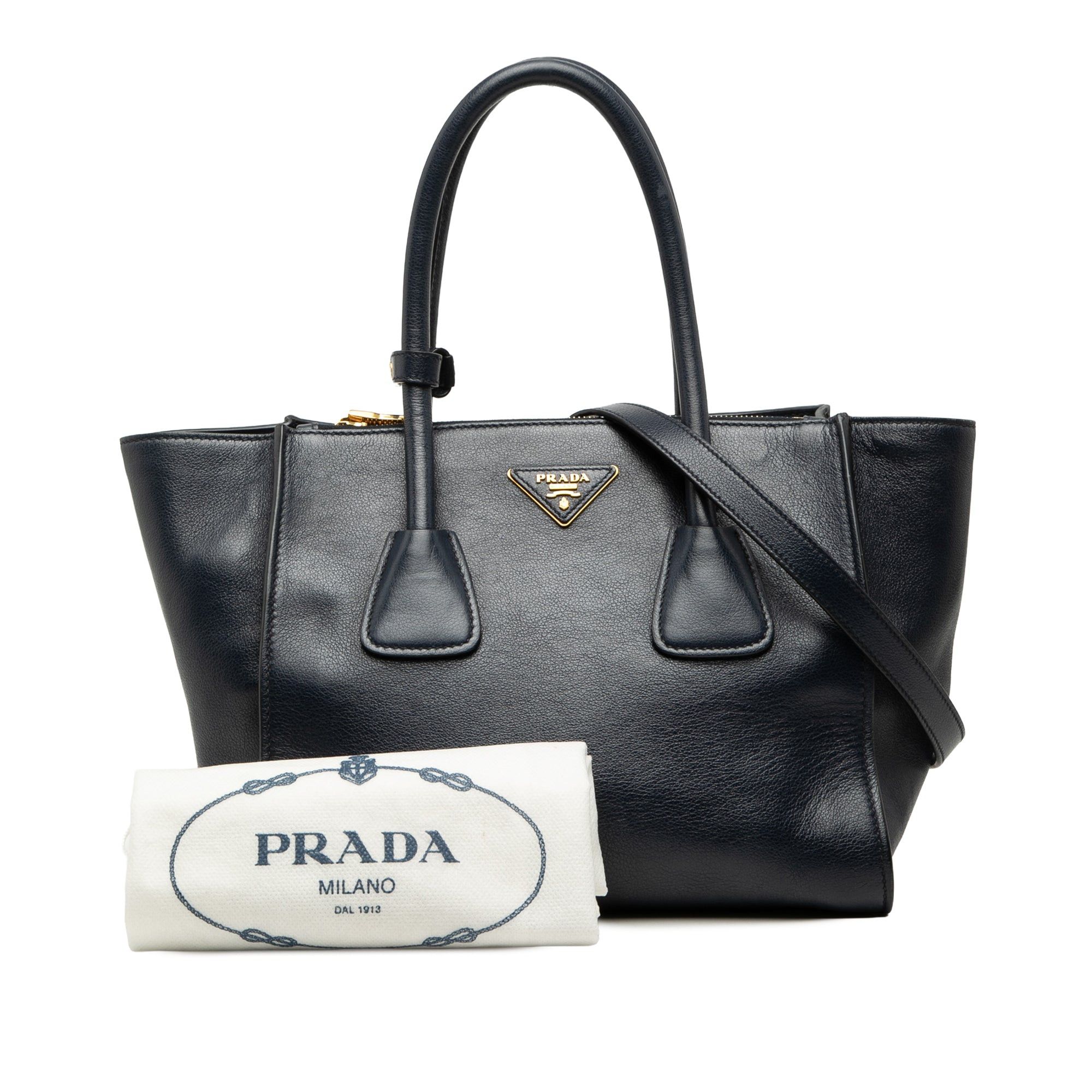 Prada Glace Calf Twin Pocket Double Handle Satchel Size ONE SIZE - 7 Thumbnail