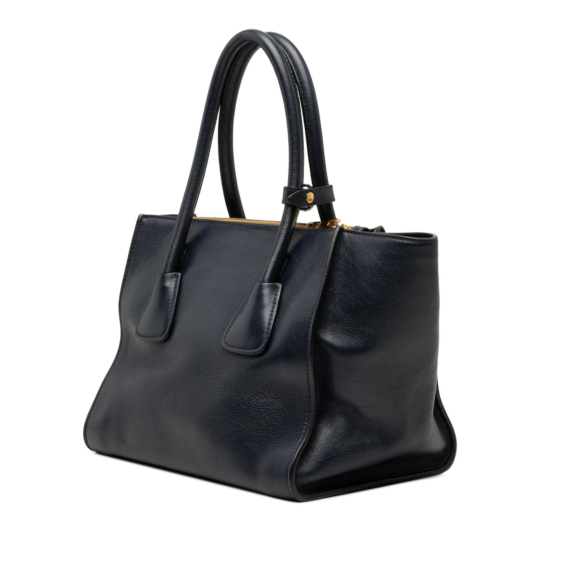 Prada Glace Calf Twin Pocket Double Handle Satchel Size ONE SIZE - 2 Thumbnail