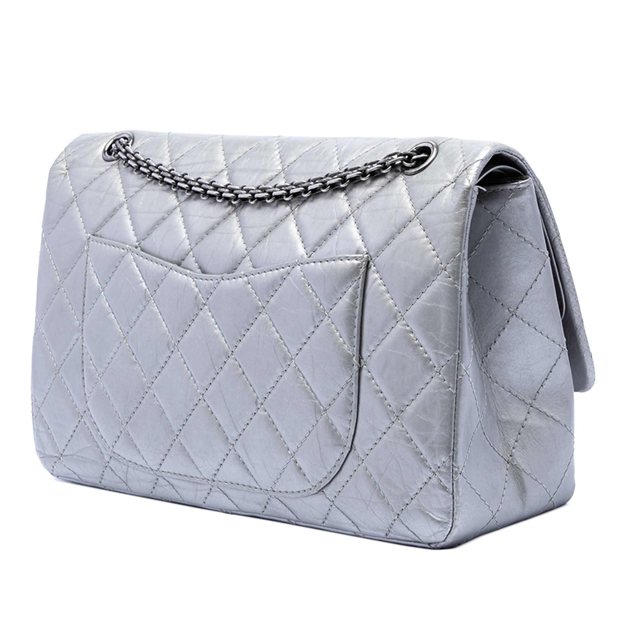 Chanel Quilted Metallic Aged Calfskin Reissue 2.55 Double Flap 227 Size ONE SIZE - 2 Thumbnail