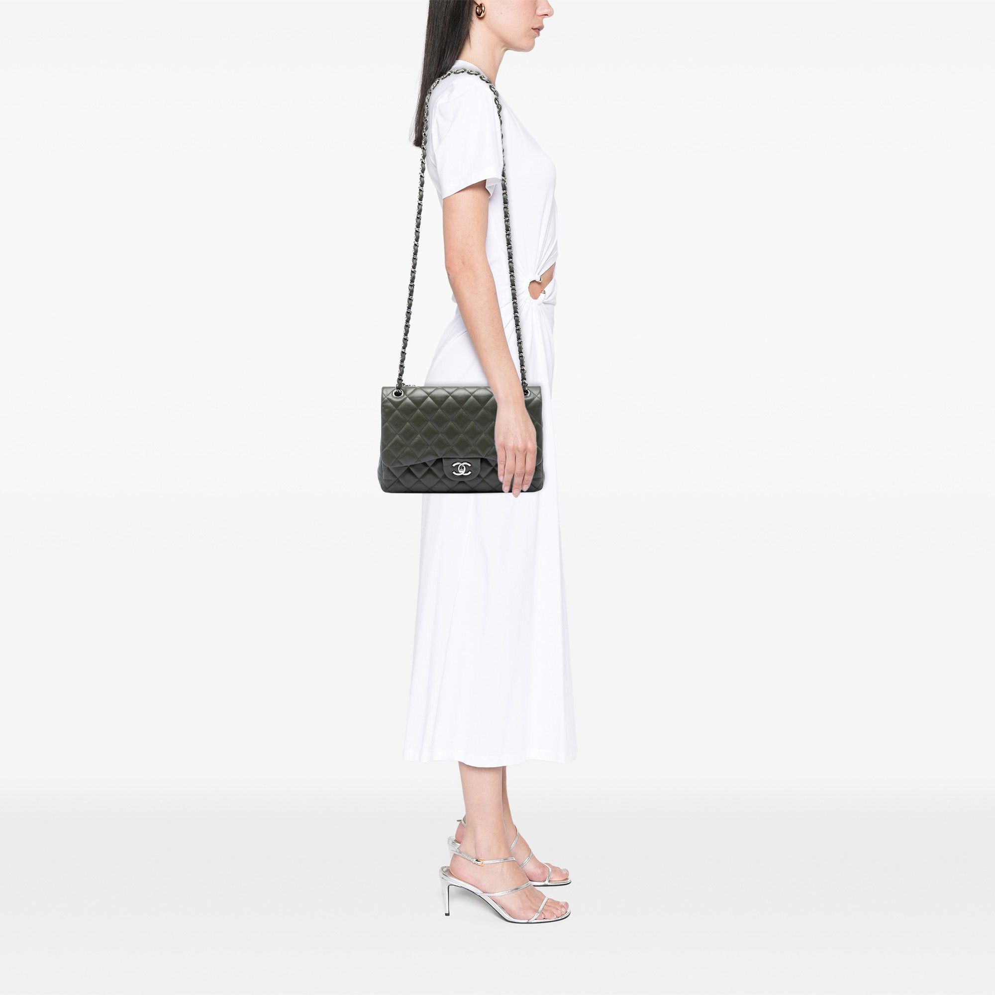 Chanel Jumbo Classic Caviar Double Flap Size ONE SIZE - 5 Thumbnail