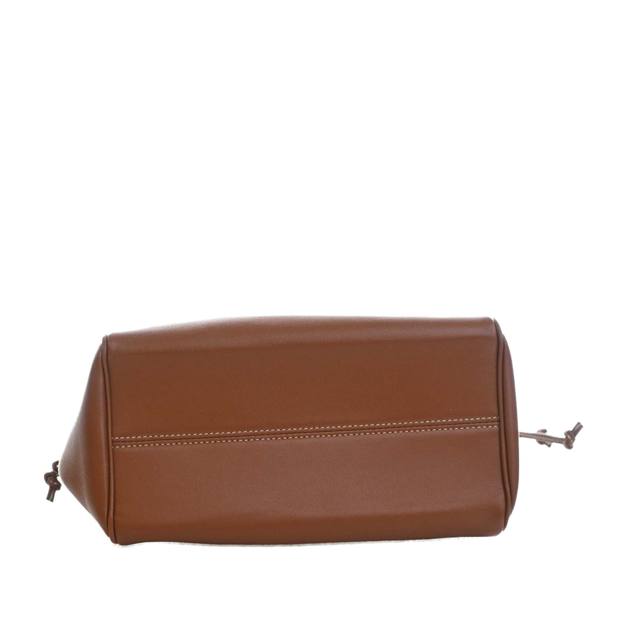 Celine Small Calfskin Cuir Triomphe Cabas Drawstring Satchel Size ONE SIZE - 5 Thumbnail