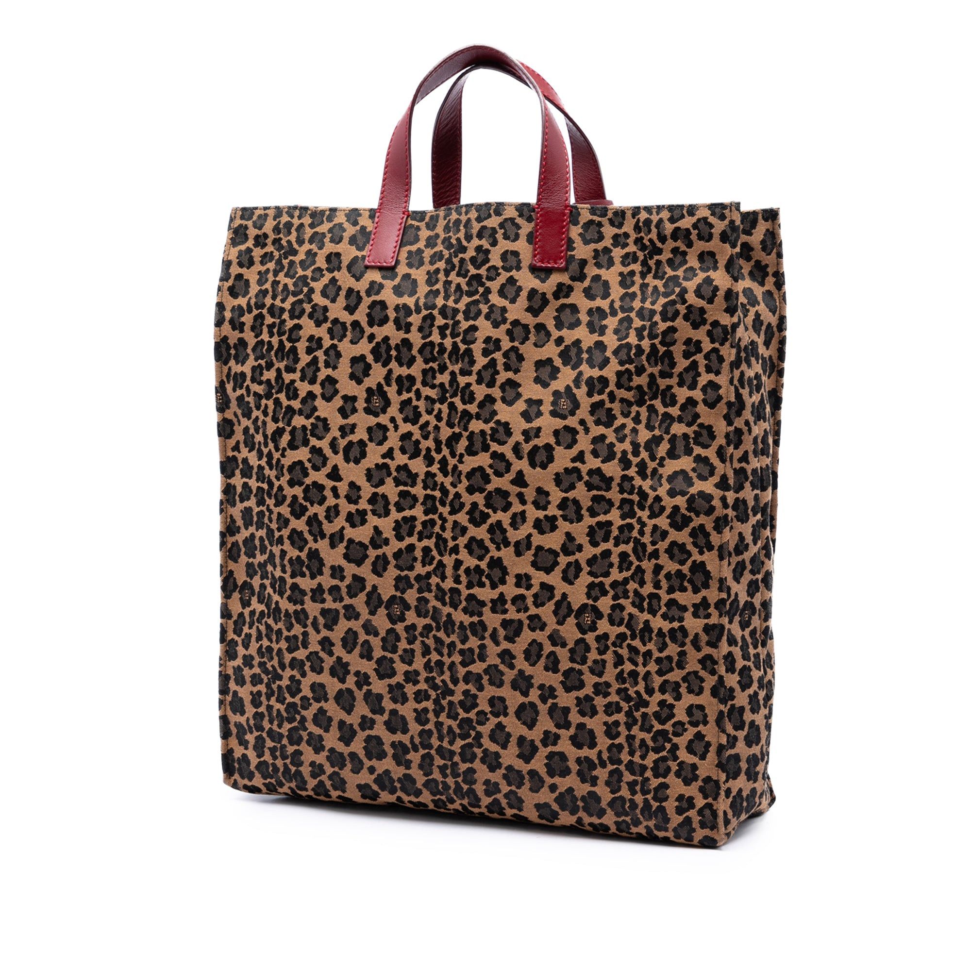Fendi Leopard Printed Canvas Shopping Tote Size ONE SIZE - 2 Thumbnail
