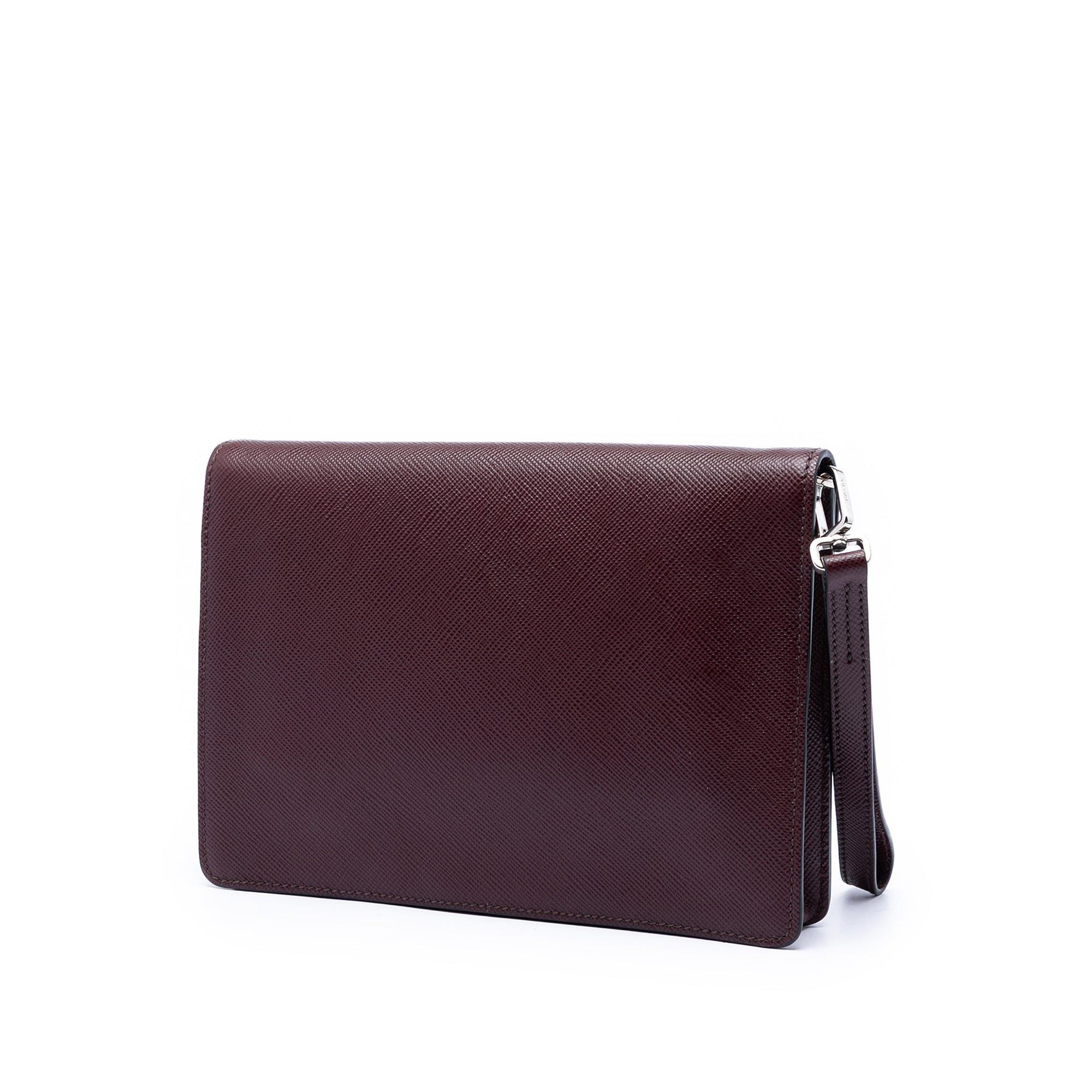 Prada Saffiano Double Lock Convertible Clutch Size ONE SIZE - 2 Thumbnail