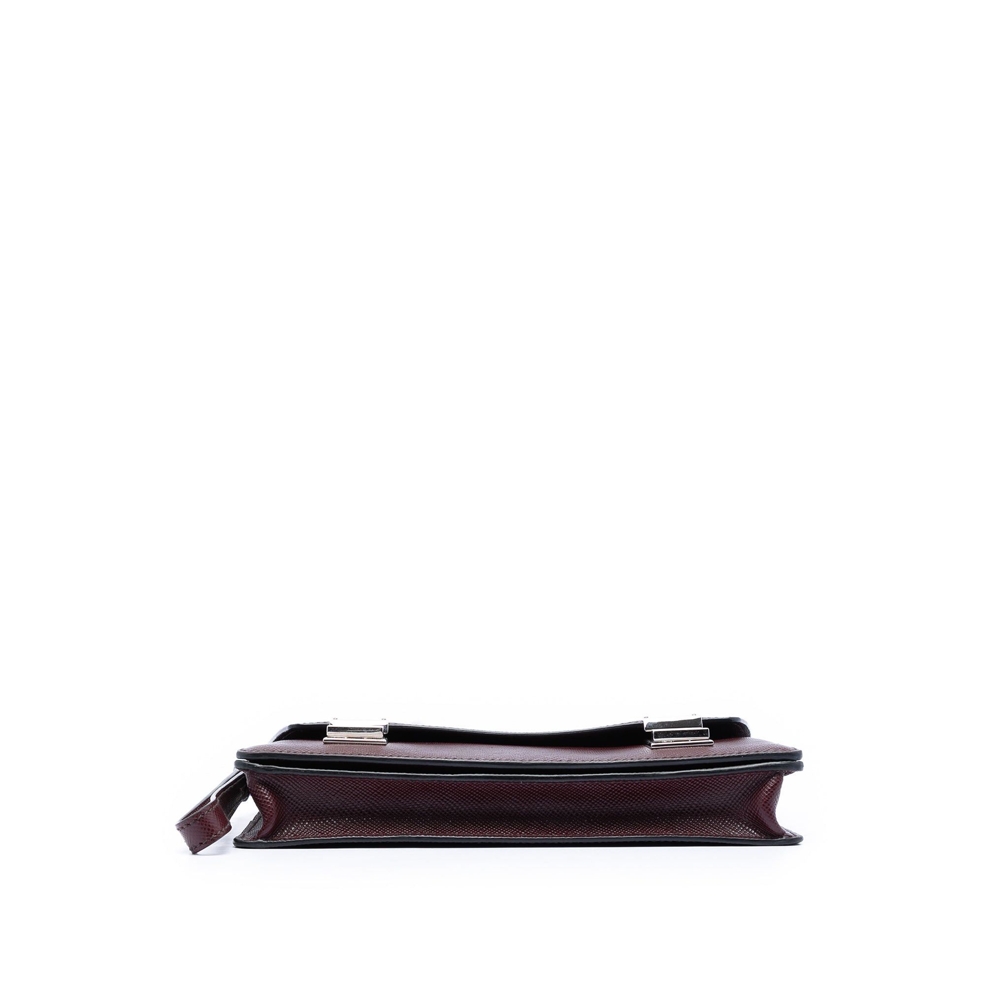 Prada Saffiano Double Lock Convertible Clutch Size ONE SIZE - 3 Thumbnail