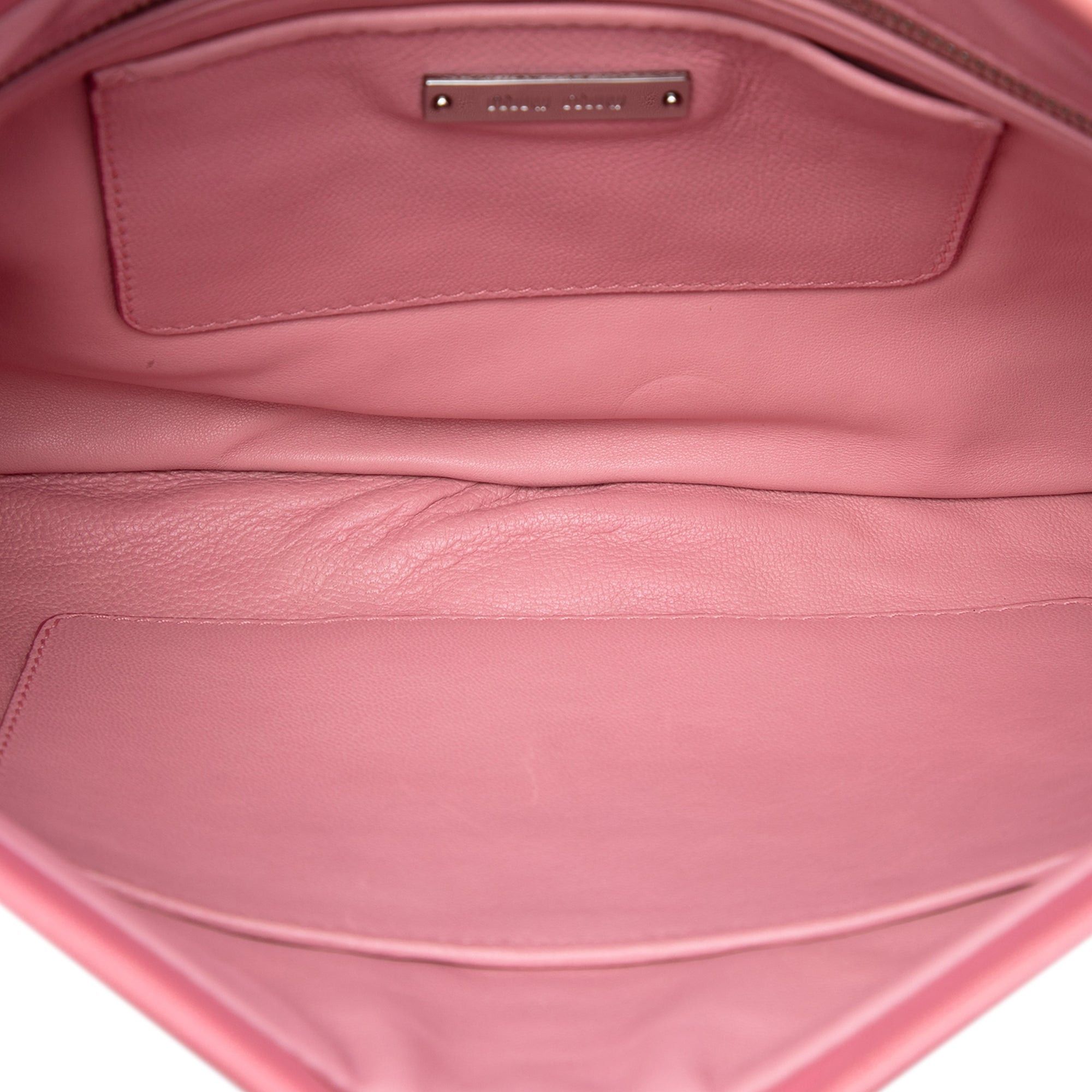 Miu Miu Nappa Grommet Crystal Embellished Clutch Size ONE SIZE - 4 Thumbnail