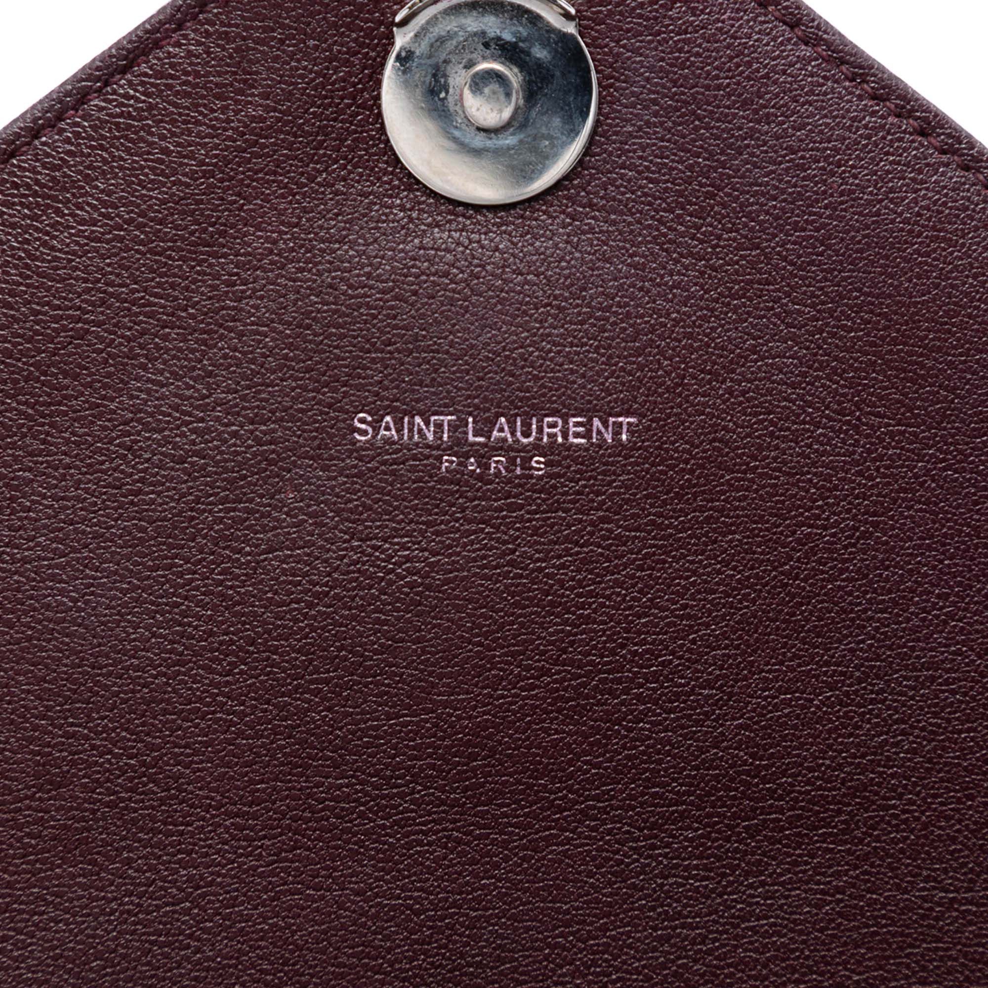 Saint Laurent Paris Medium Chevron Sheepskin Monogram College Satchel Size ONE SIZE - 5 Thumbnail