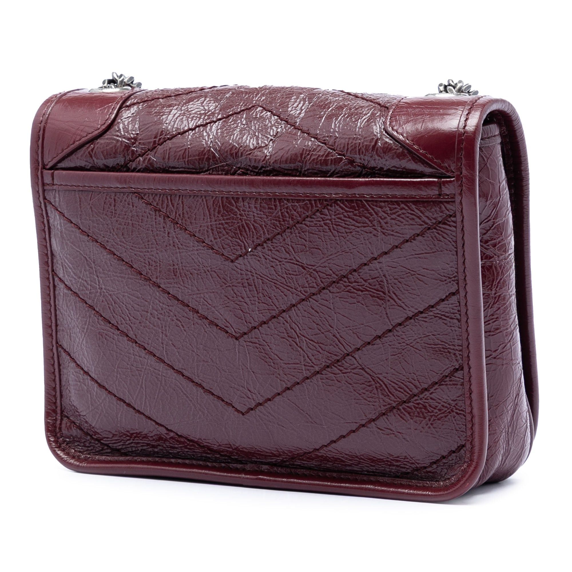 Saint Laurent Paris Crinkled Calfskin Niki Wallet on Chain Size ONE SIZE - 2 Thumbnail