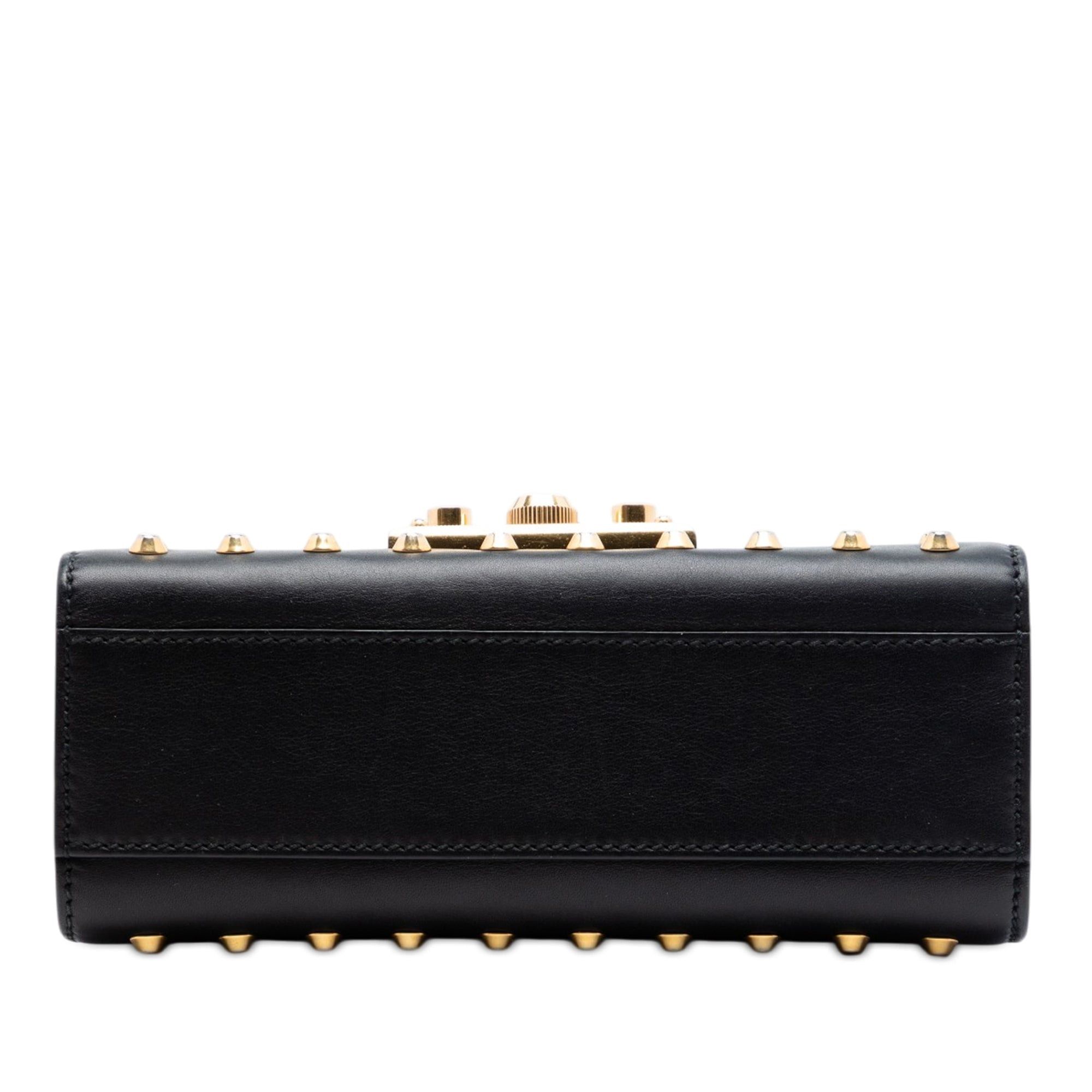 Gucci Small Pearl Studded Leather Padlock Crossbody Size ONE SIZE - 3 Thumbnail