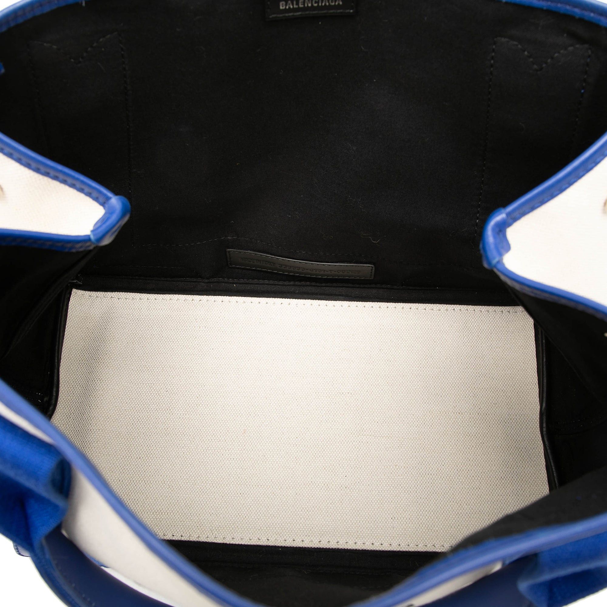 Balenciaga Canvas Navy Cabas S Tote Size ONE SIZE - 4 Thumbnail