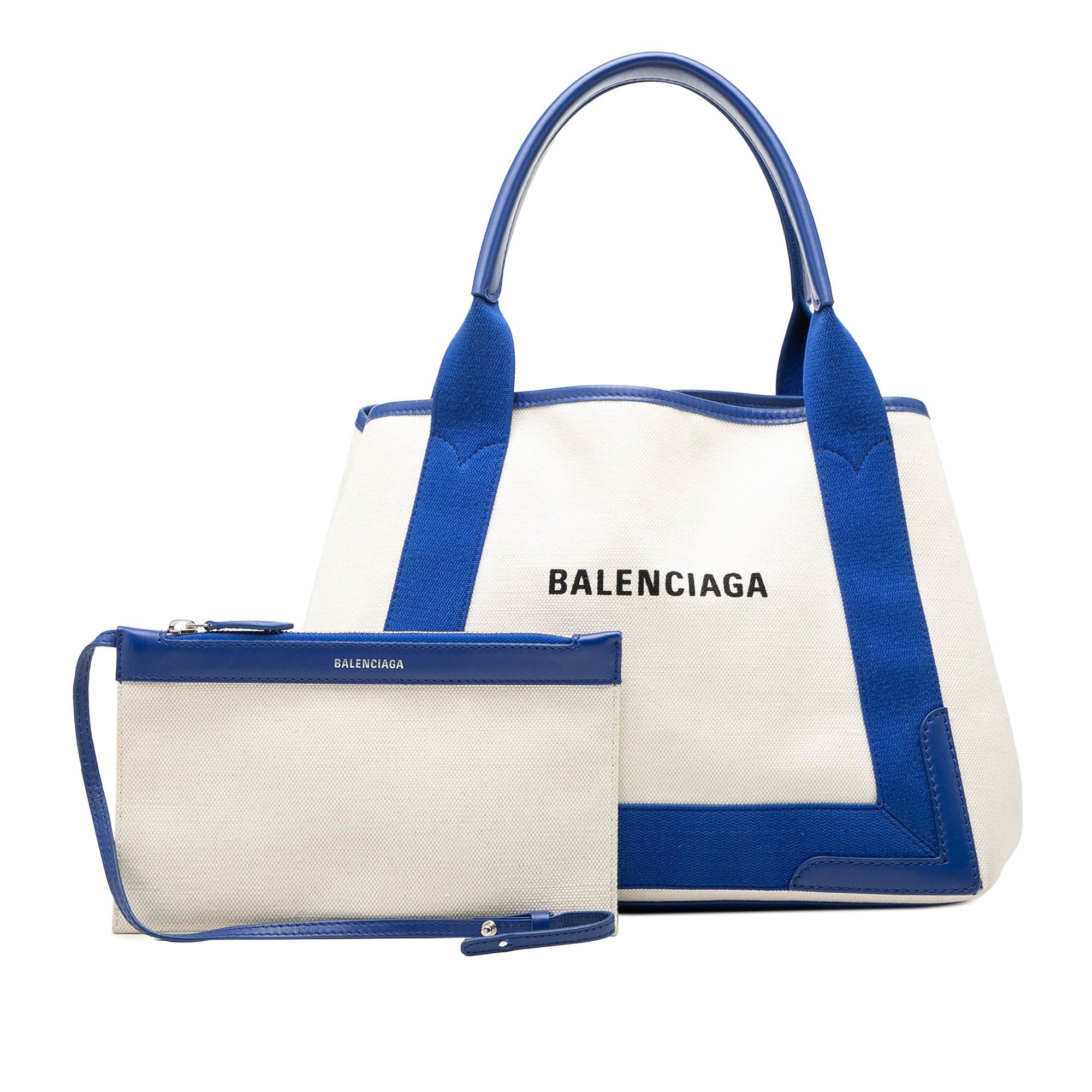 Balenciaga Canvas Navy Cabas S Tote Size ONE SIZE - 8 Thumbnail