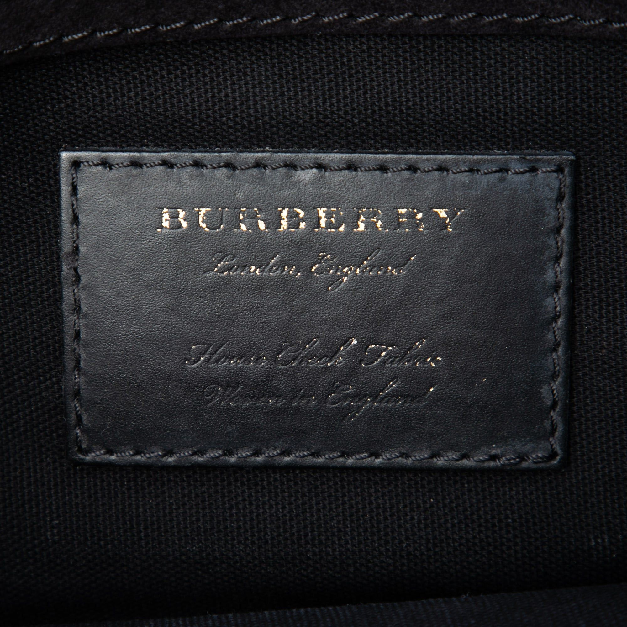 Burberry Small Leather and House Check Canvas Derby Macken Crossbody Size ONE SIZE - 5 Thumbnail