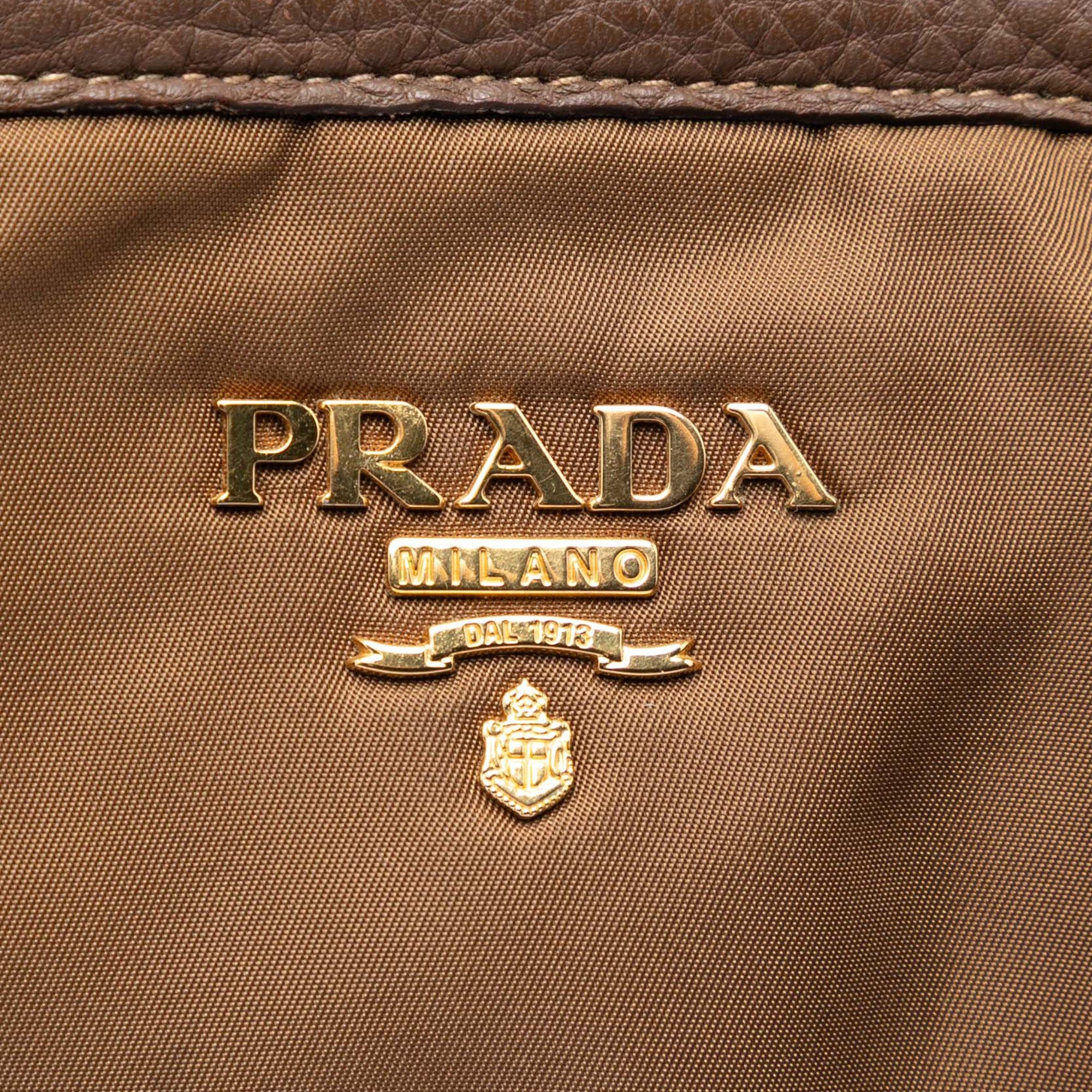 Prada Vitello Daino Trimmed Tessuto Satchel Size ONE SIZE - 5 Thumbnail