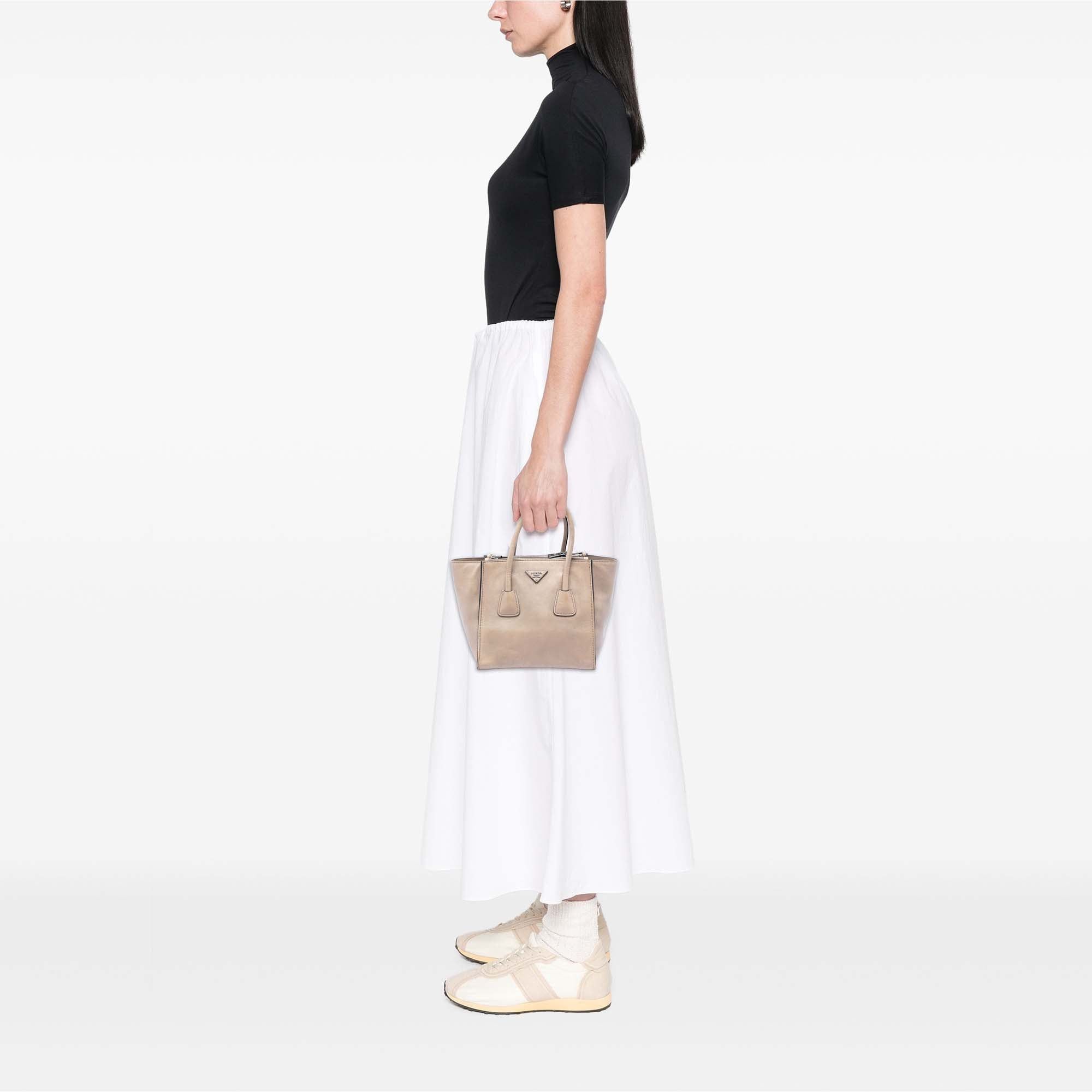 Prada Small Glace Calf Twin Pocket Satchel Size ONE SIZE - 6 Thumbnail