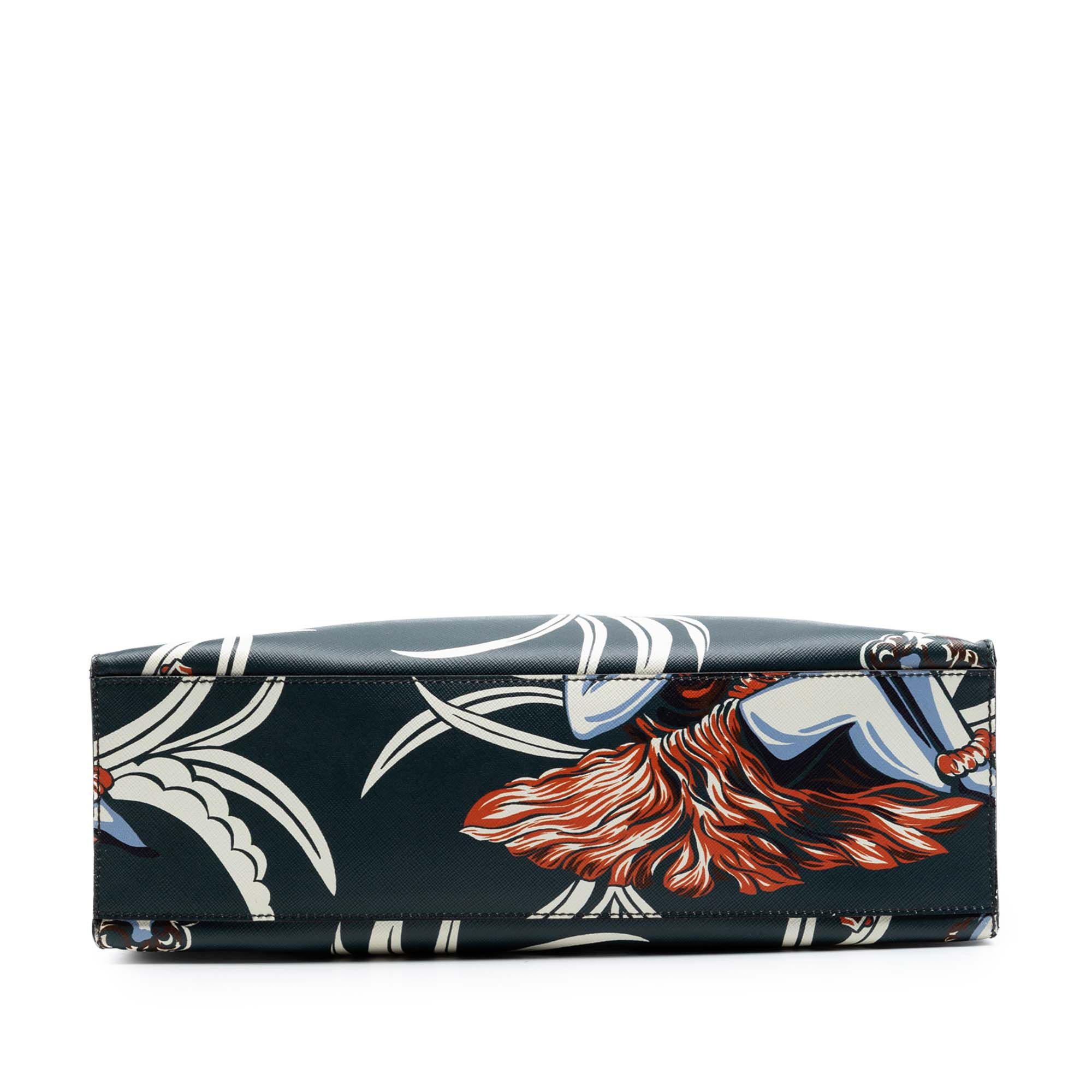 Prada Saffiano Hawaiian Print Tote Size ONE SIZE - 3 Thumbnail