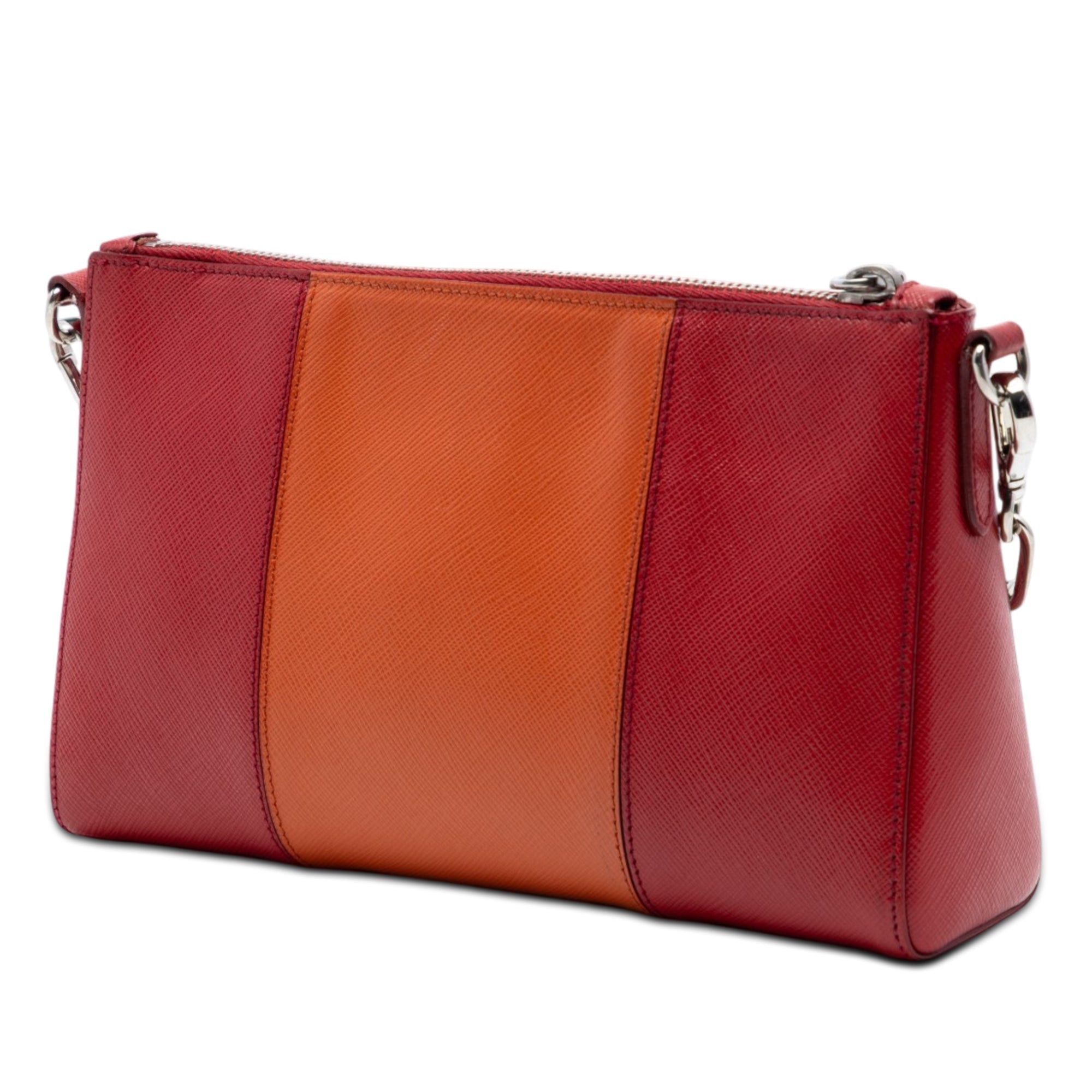 Prada Bicolor Saffiano Lux Crossbody Size ONE SIZE - 2 Thumbnail