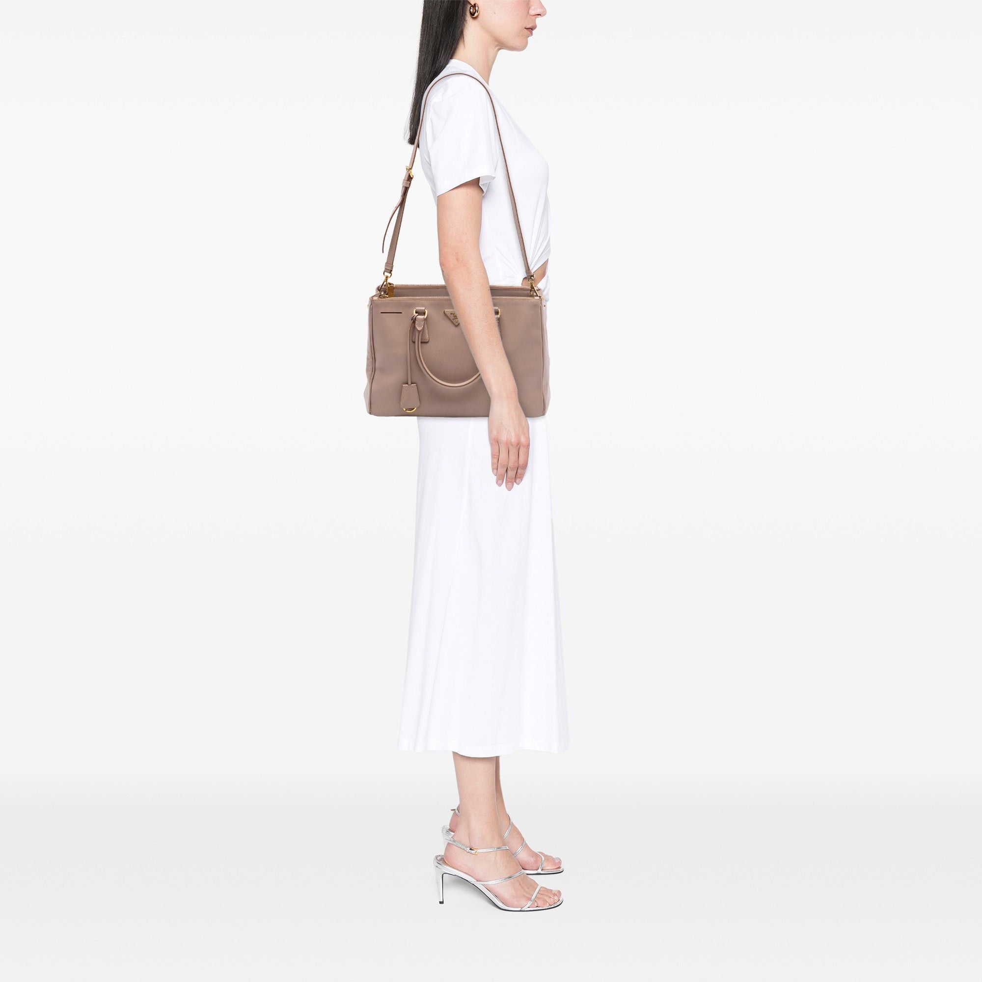 Prada Medium Saffiano Lux Galleria Double Zip Tote Size ONE SIZE - 6 Thumbnail