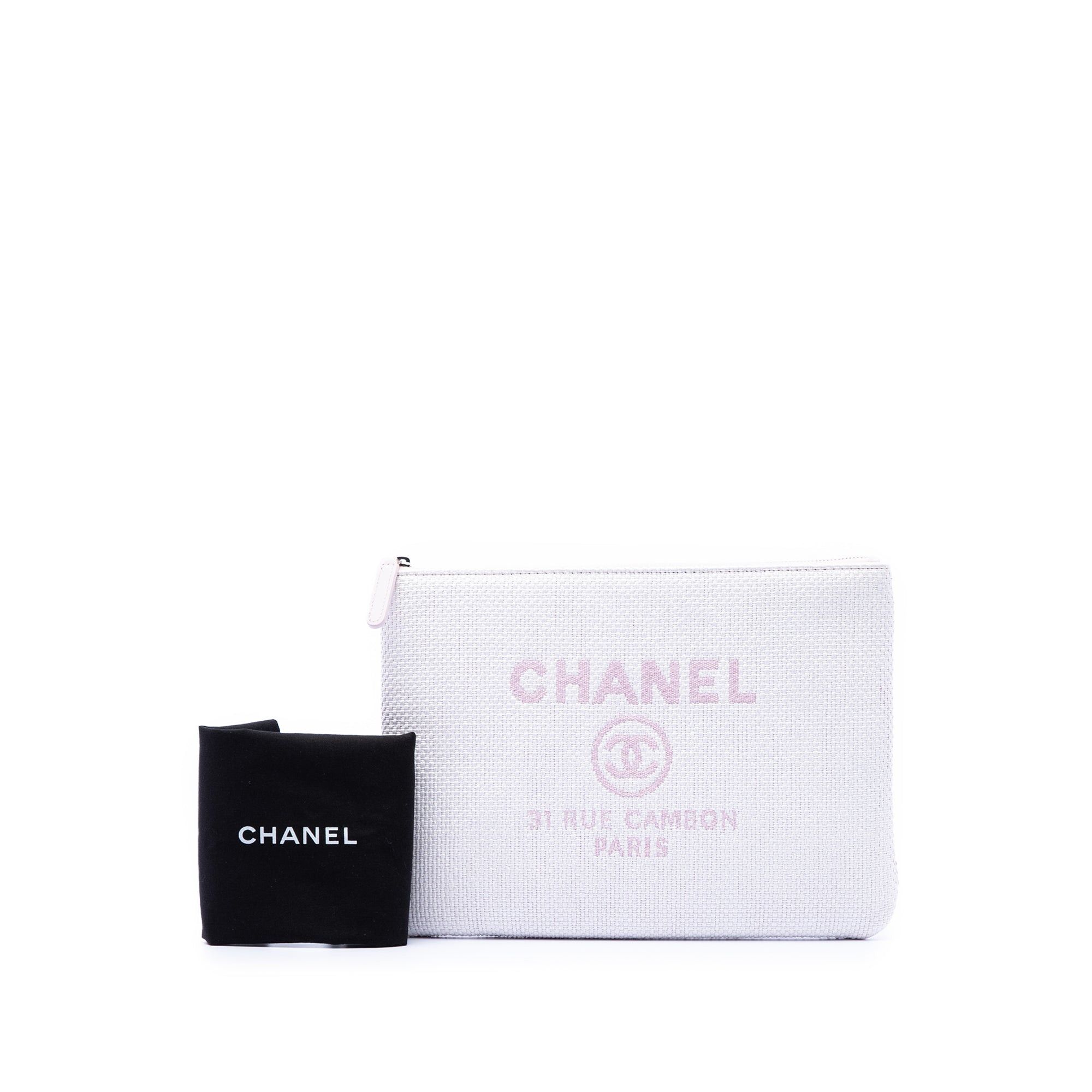 Chanel Medium Raffia Deauville O Case Clutch Size ONE SIZE - 7 Thumbnail